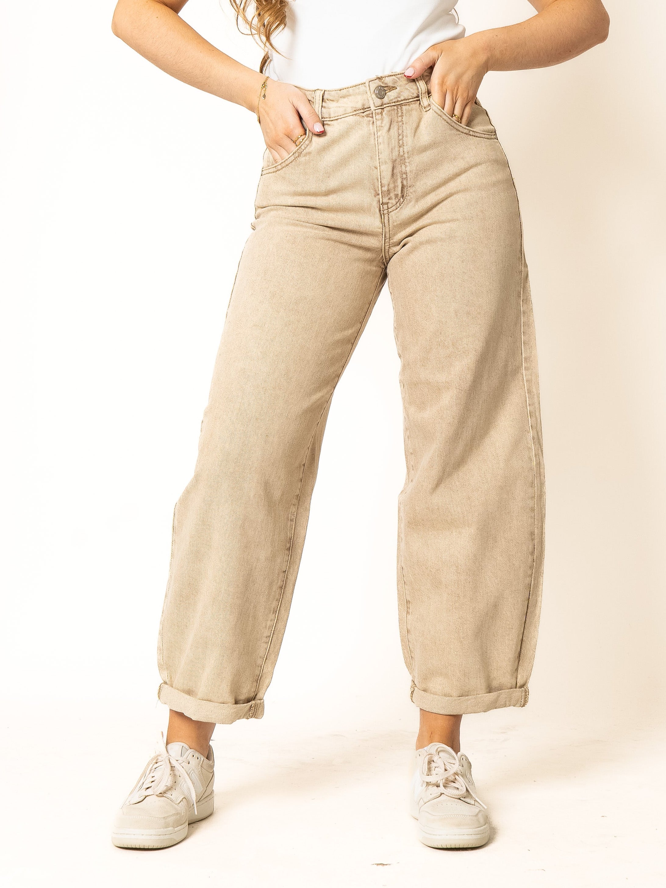 Ballon Fit Jeans Roasted Almonds
