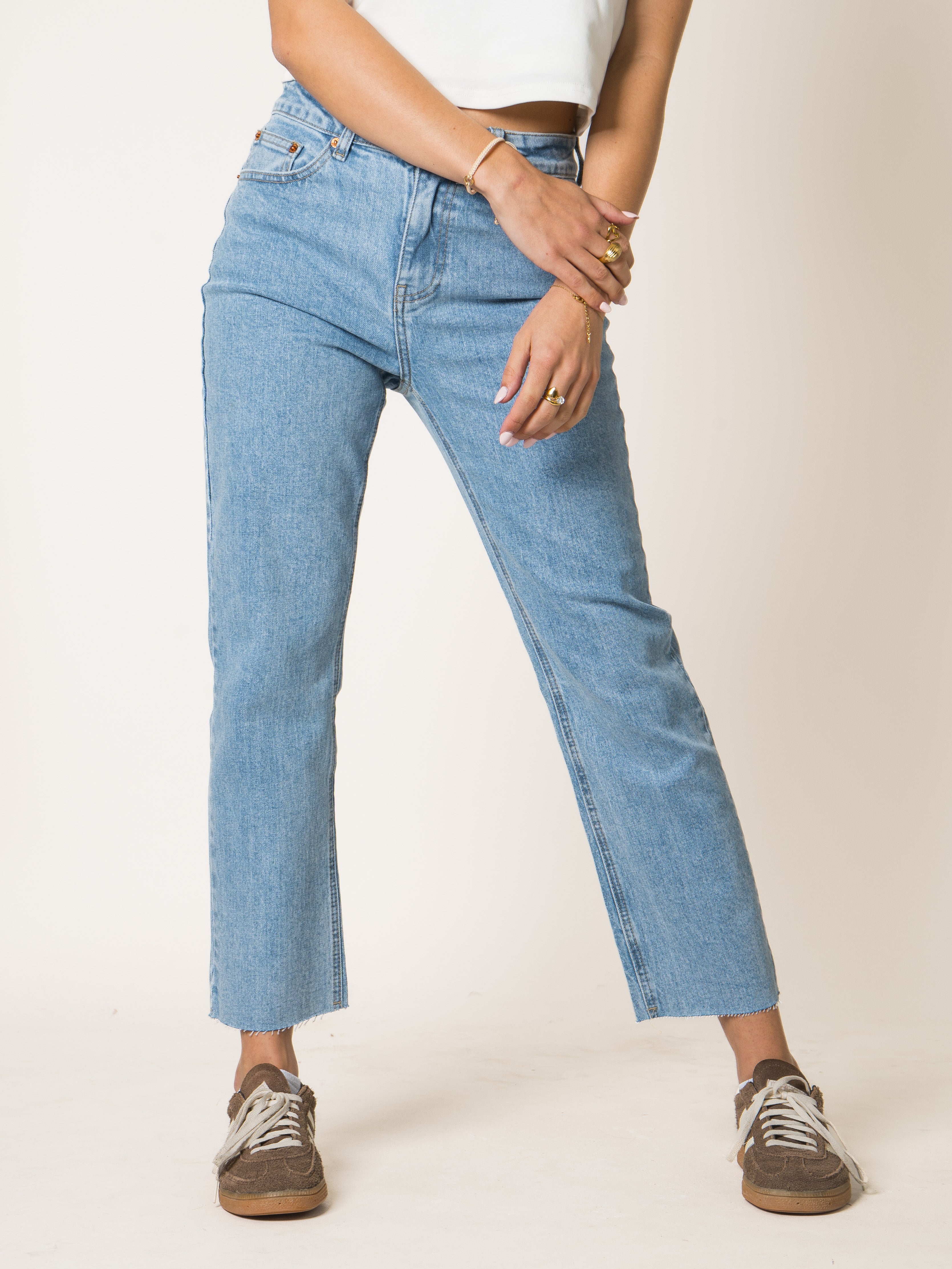 Blueberry Mom Fit Jeans