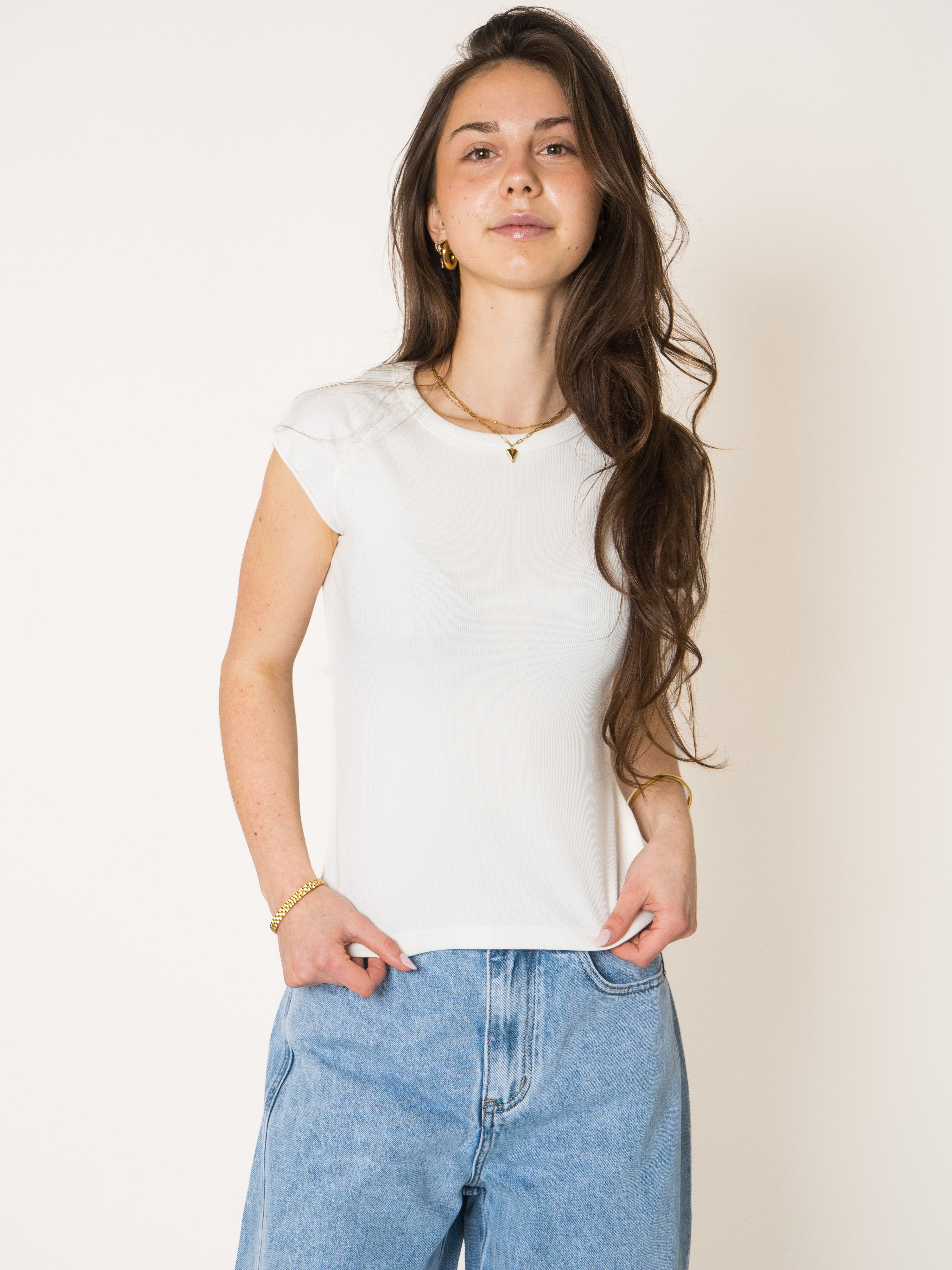 Soft Ribbed Tee