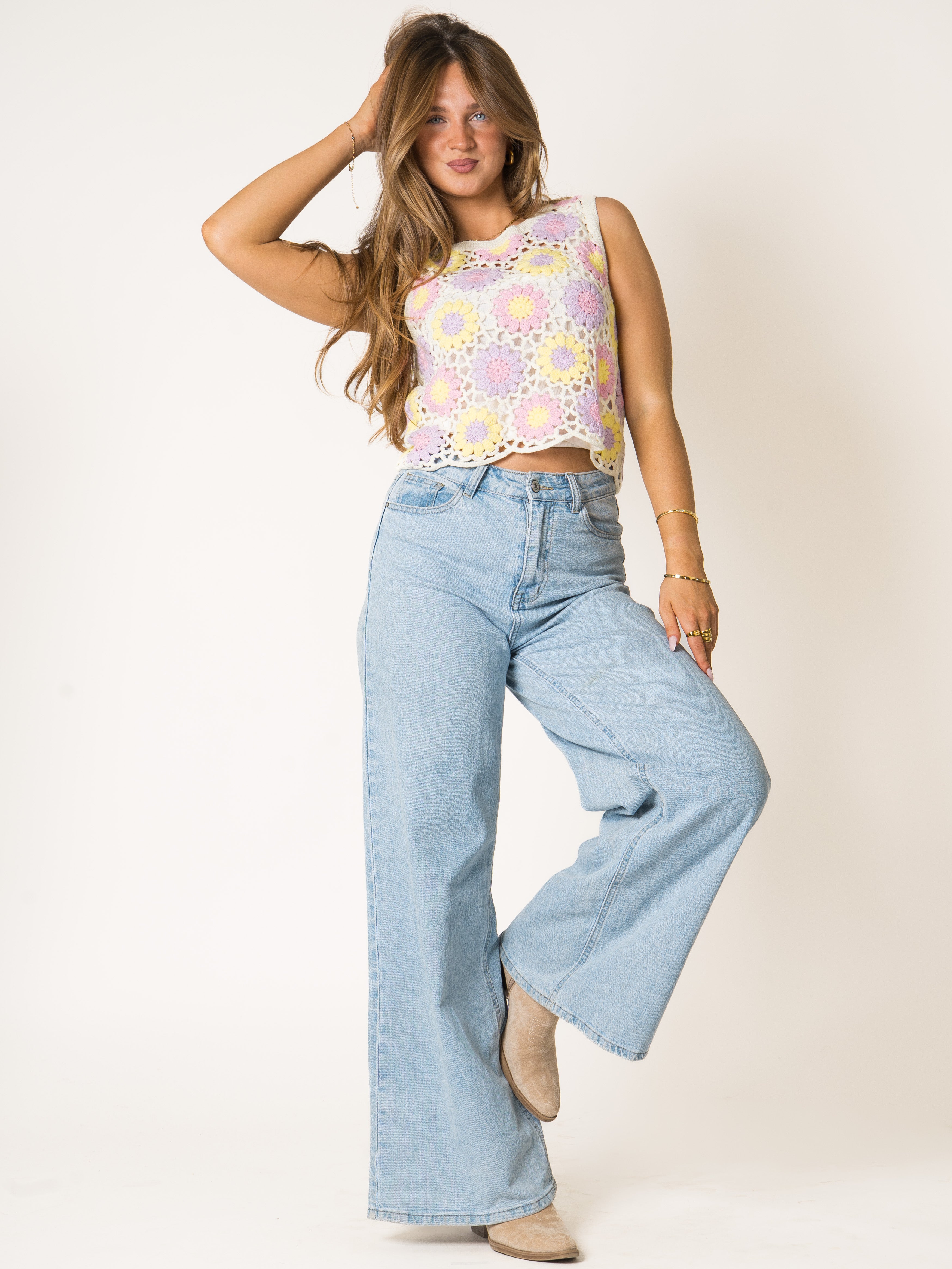 Purple Dream Cotton Crochet Top