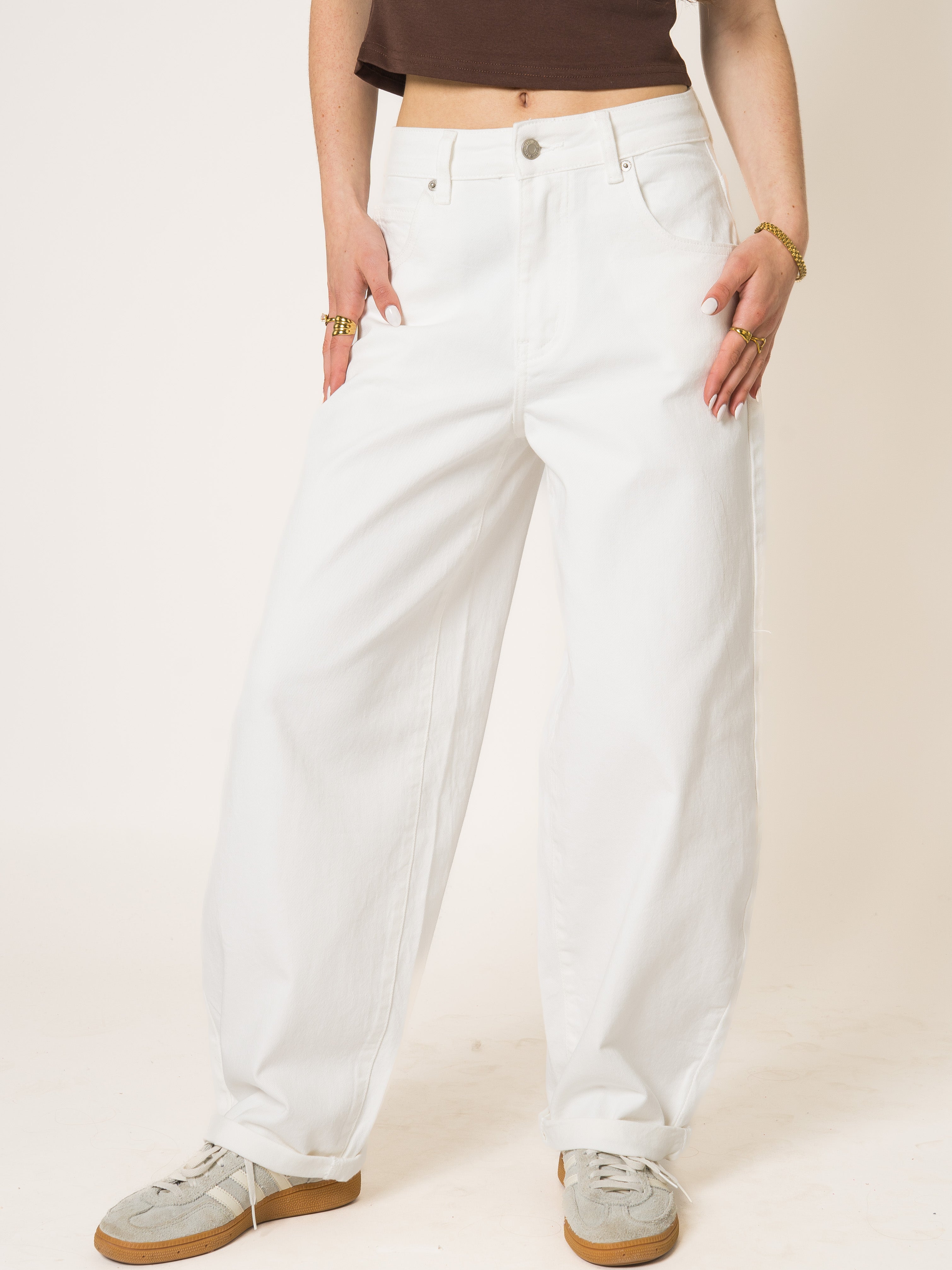 Creme Ballon Fit Jeans