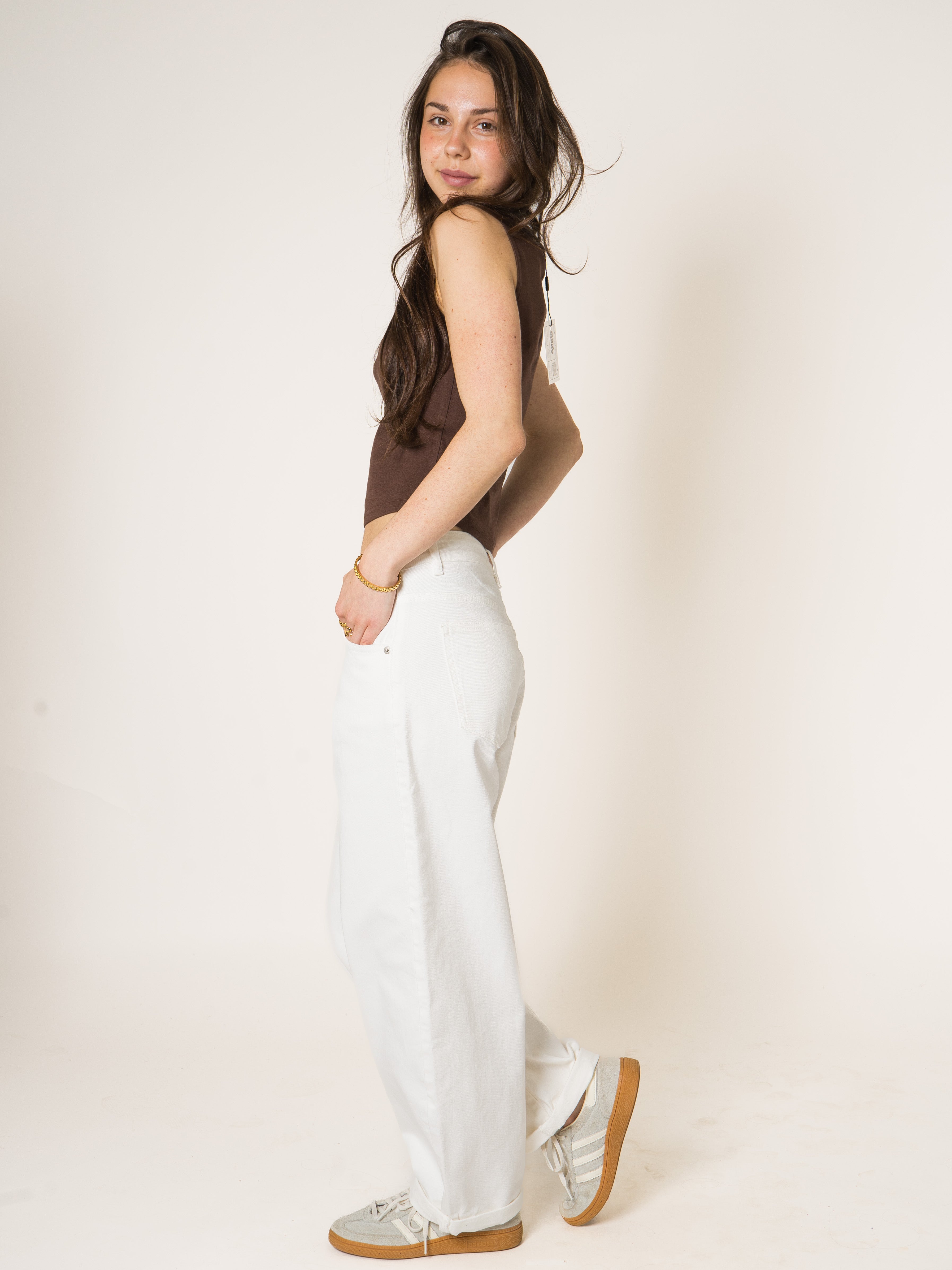 Creme Ballon Fit Jeans