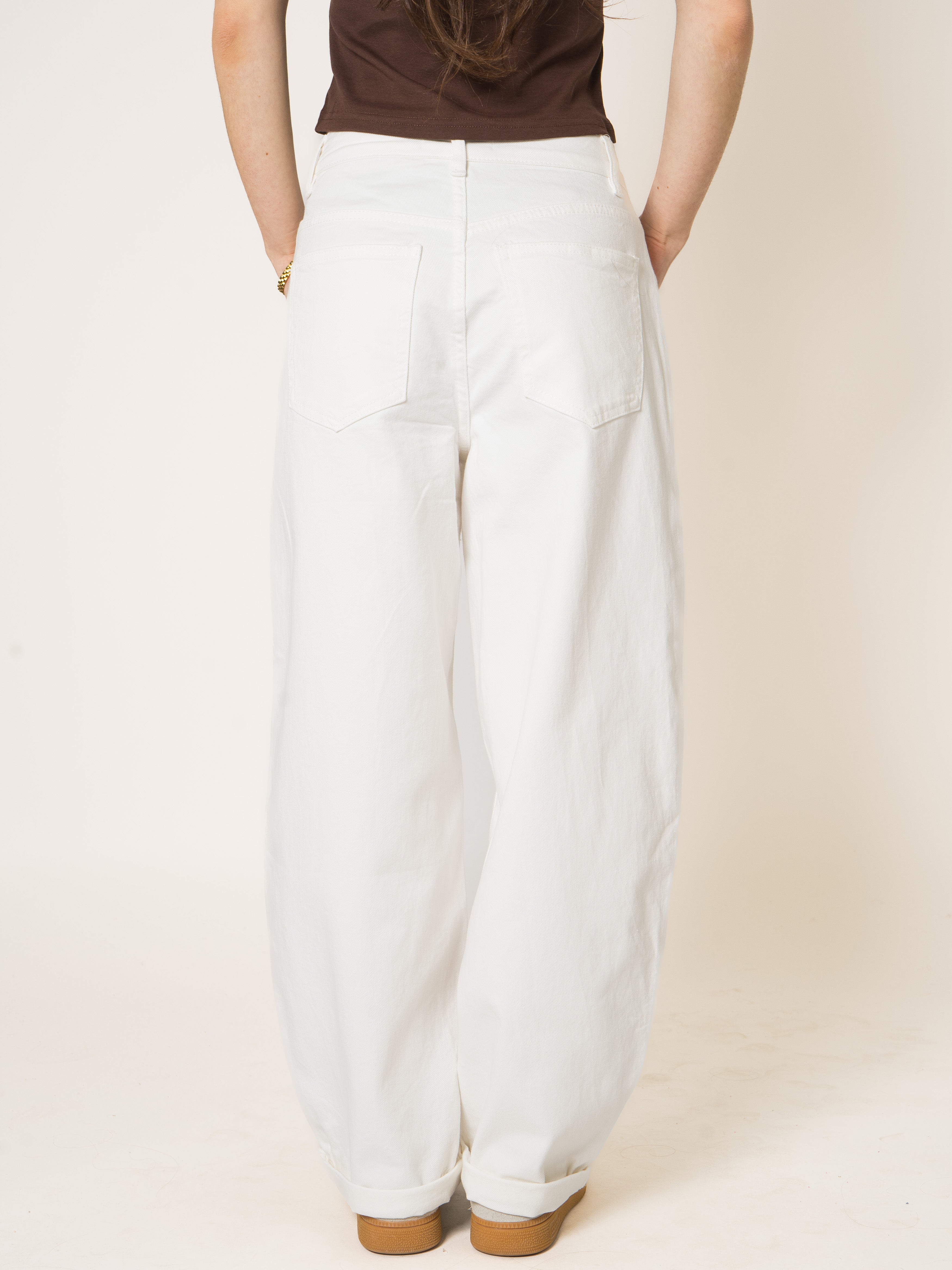 Creme Ballon Fit Jeans