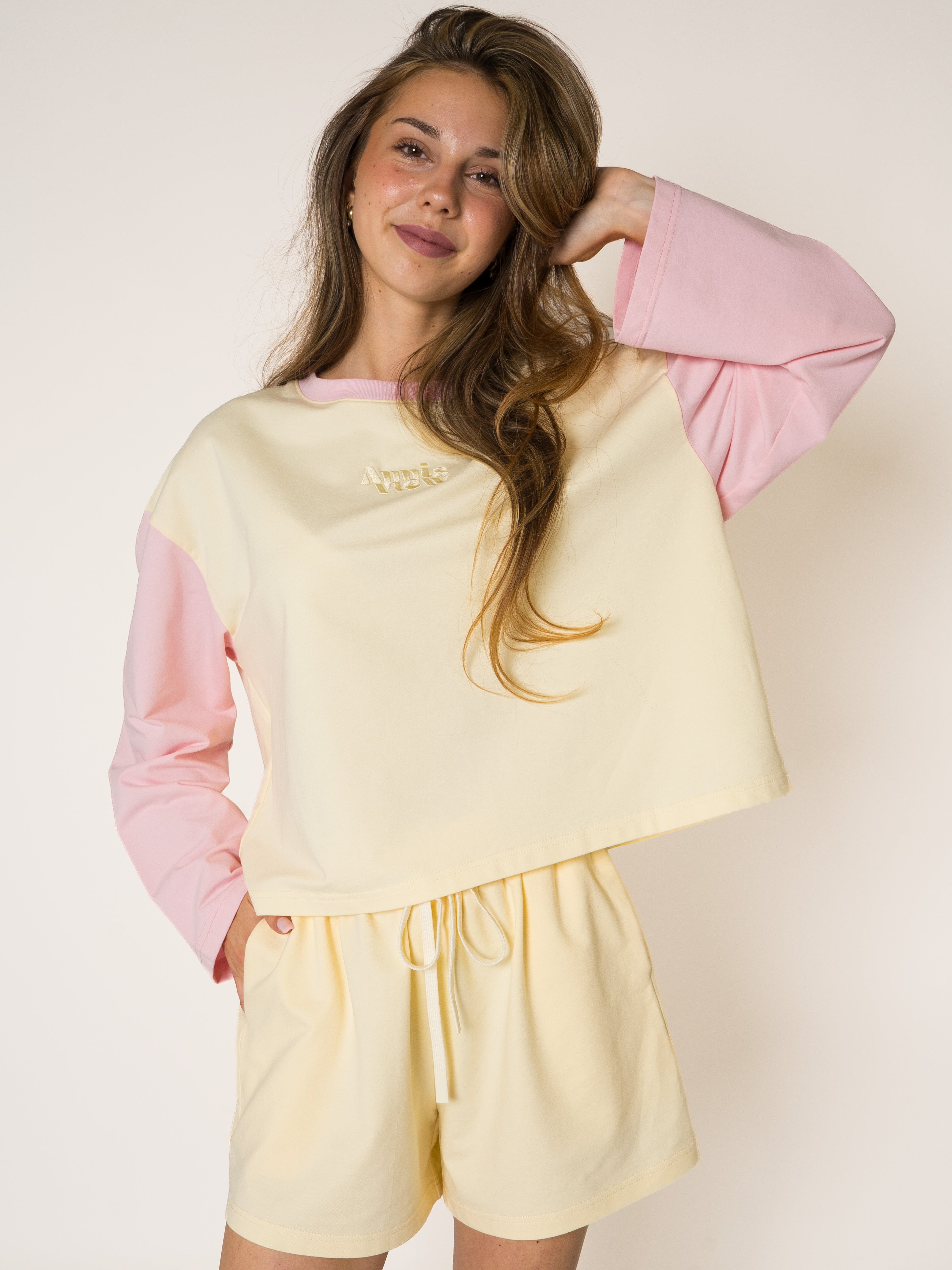 LUCKY DEAL 2274 Oversized Longsleeve - Pink Lemonade - vom Umtausch ausgeschlossen -