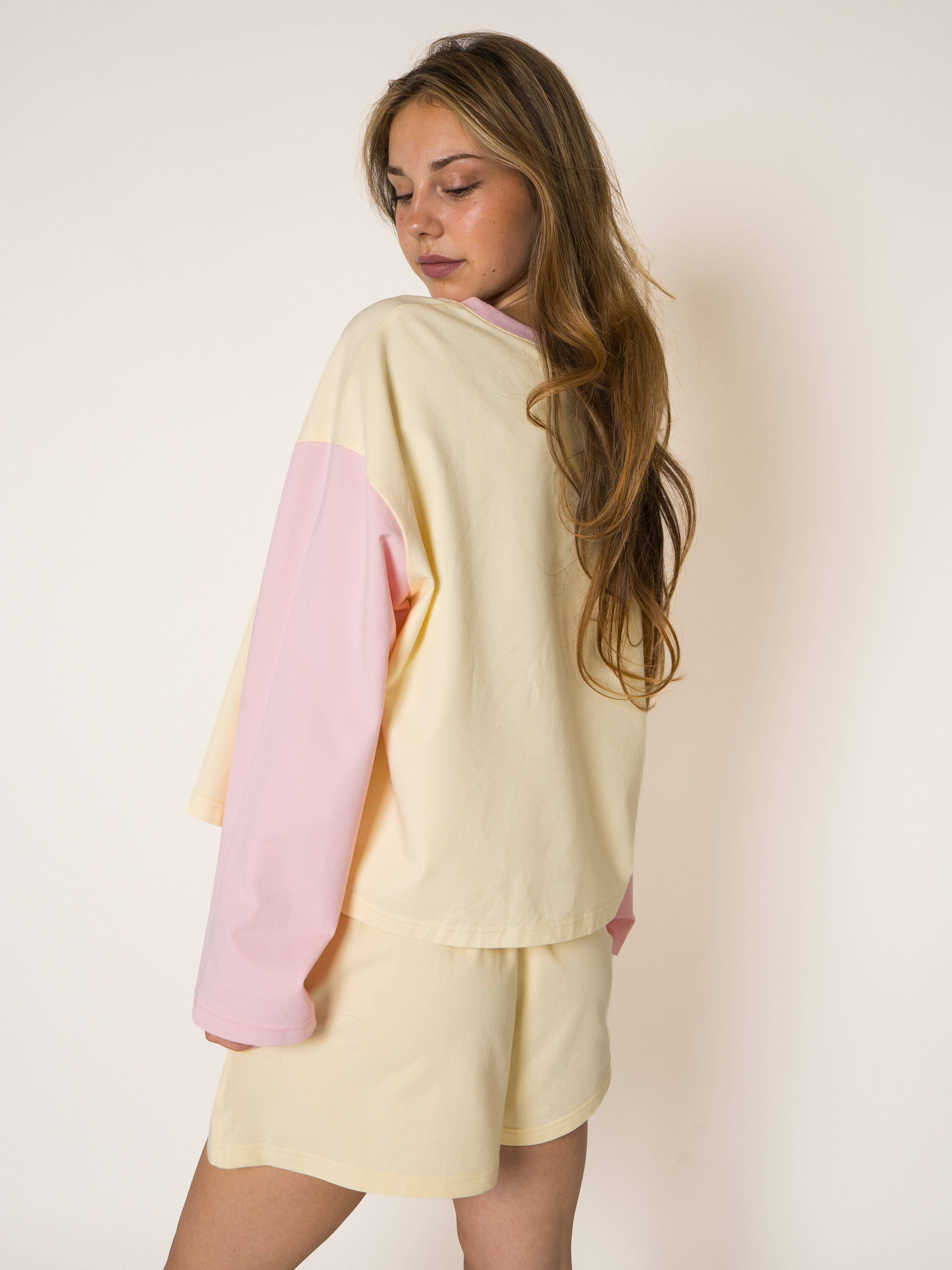 LUCKY DEAL 2274 Oversized Longsleeve - Pink Lemonade - vom Umtausch ausgeschlossen -