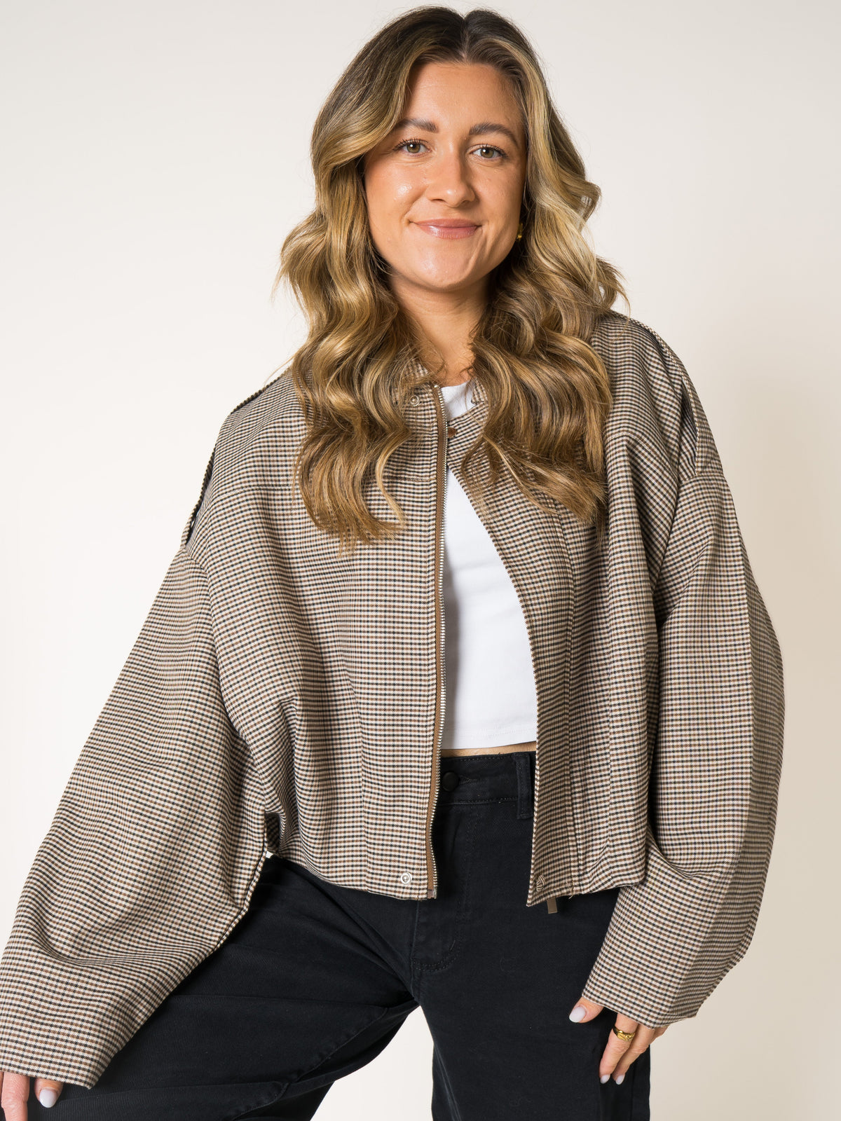 Autumn Girl Plaid Jacket