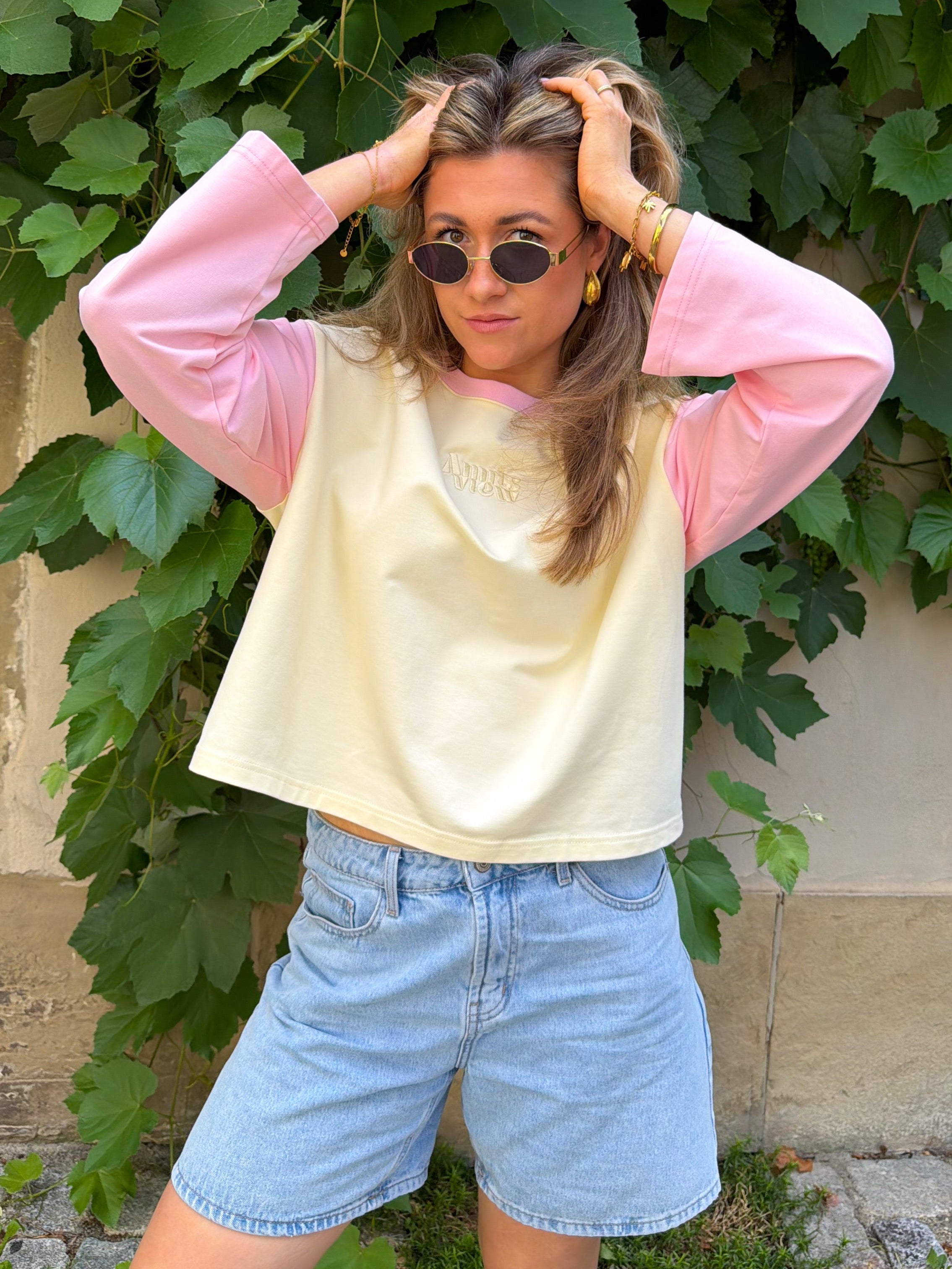 Oversized Longsleeve Pink Lemonade