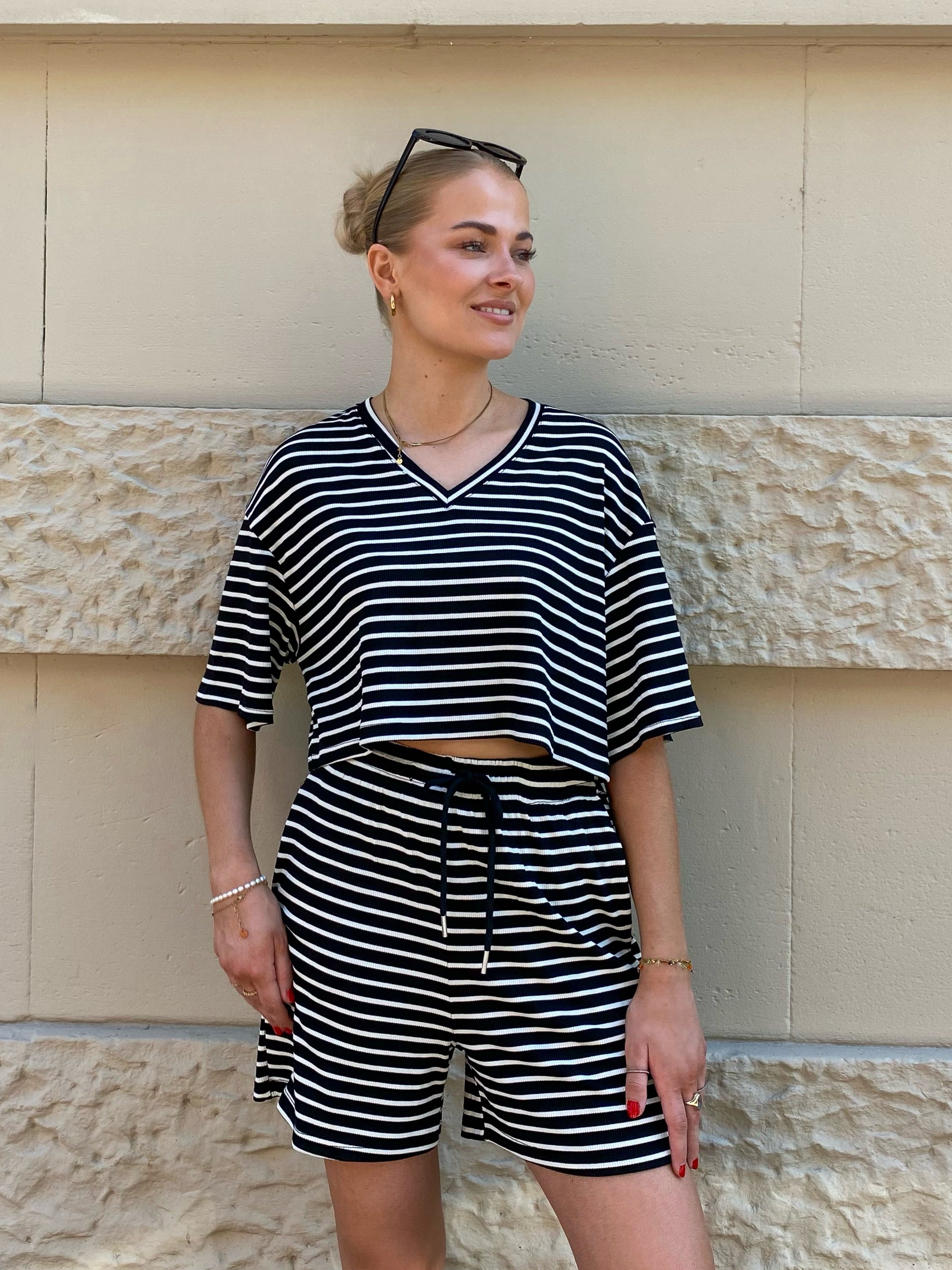 Stripe Me Up Shirt - schwarz