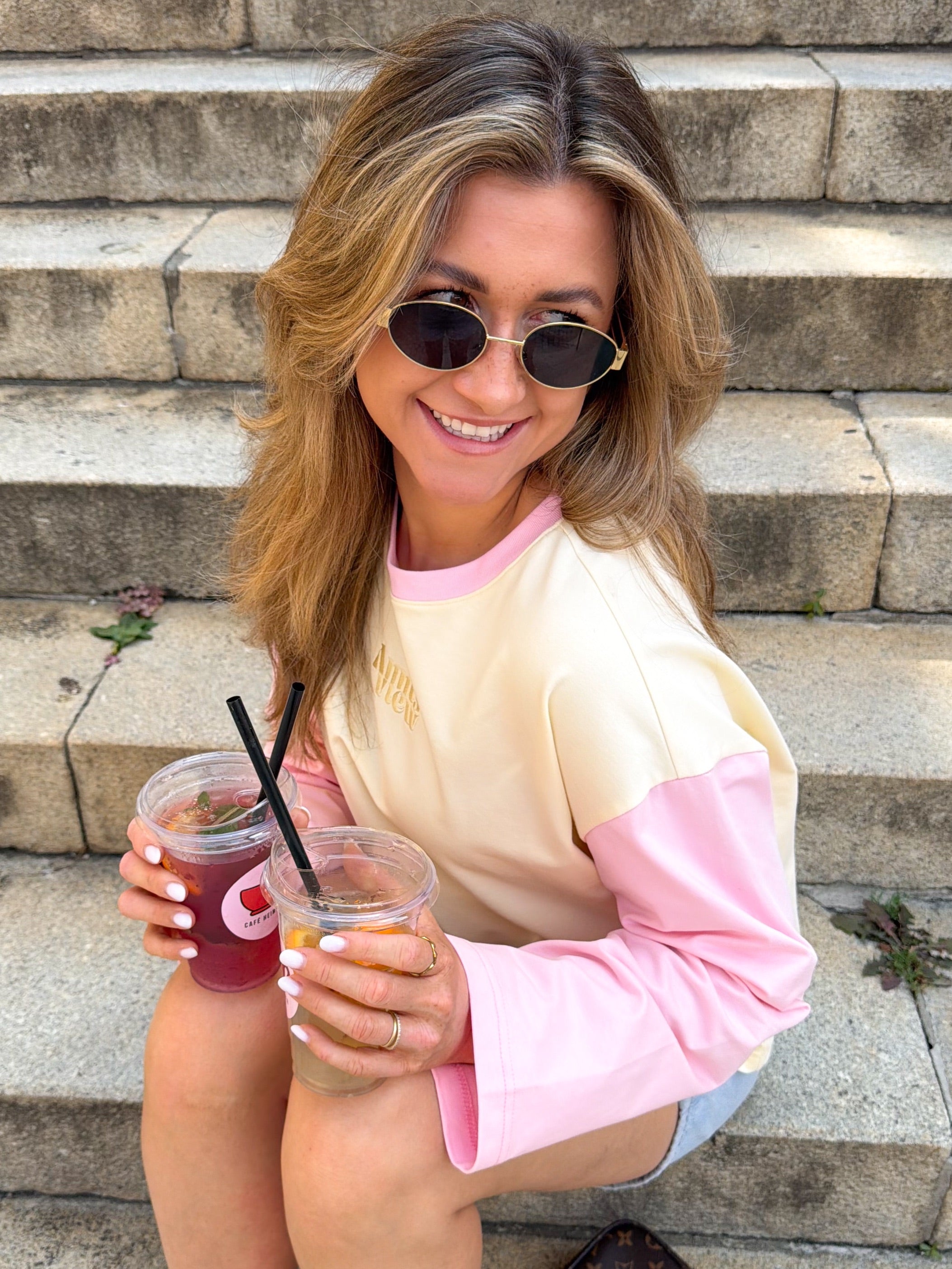 Oversized Longsleeve Pink Lemonade