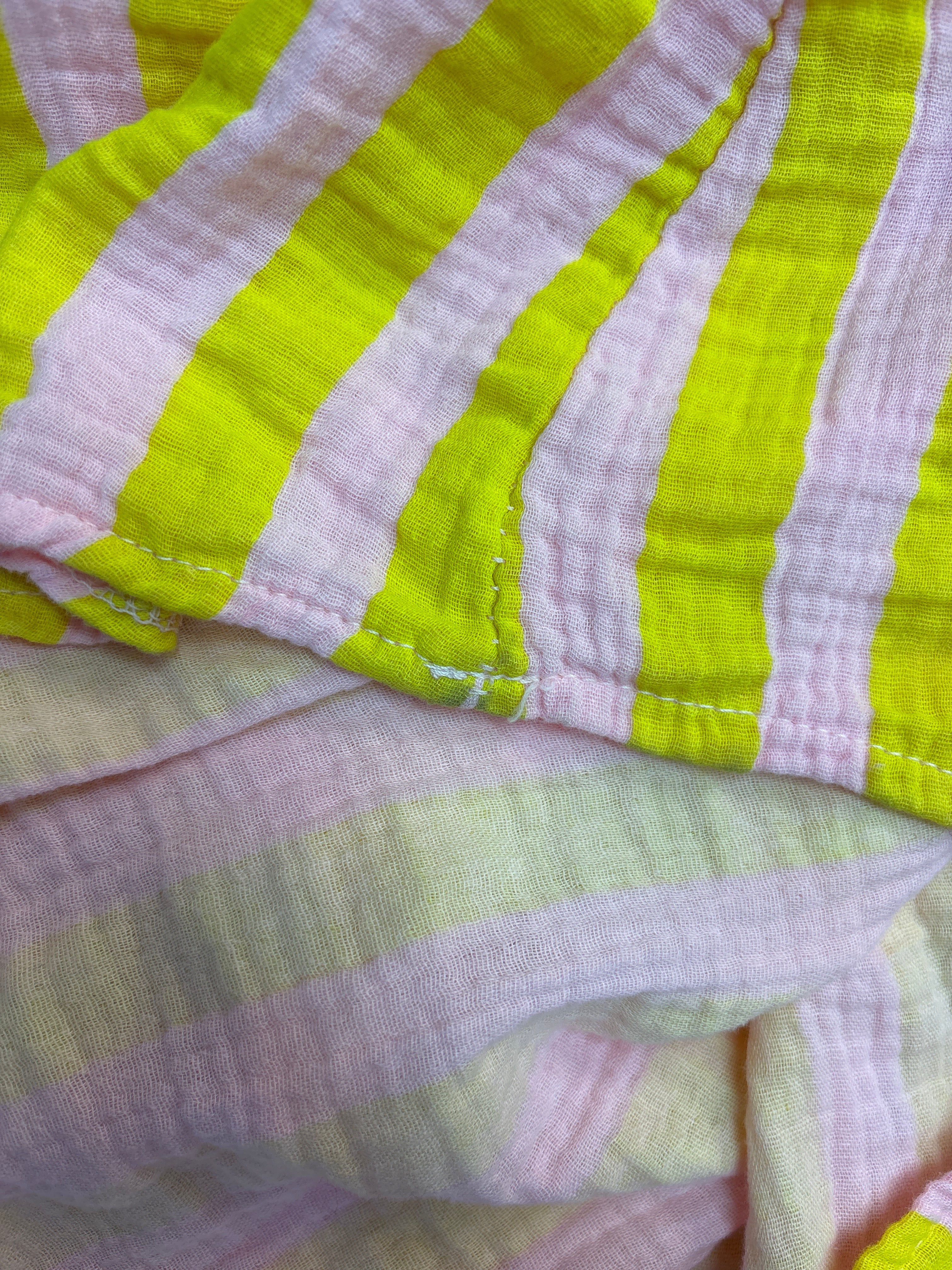 Lucky Deals 1838 - Coastal Musselin Midikleid Stripes - Vom Umtausch ausgeschlossen
