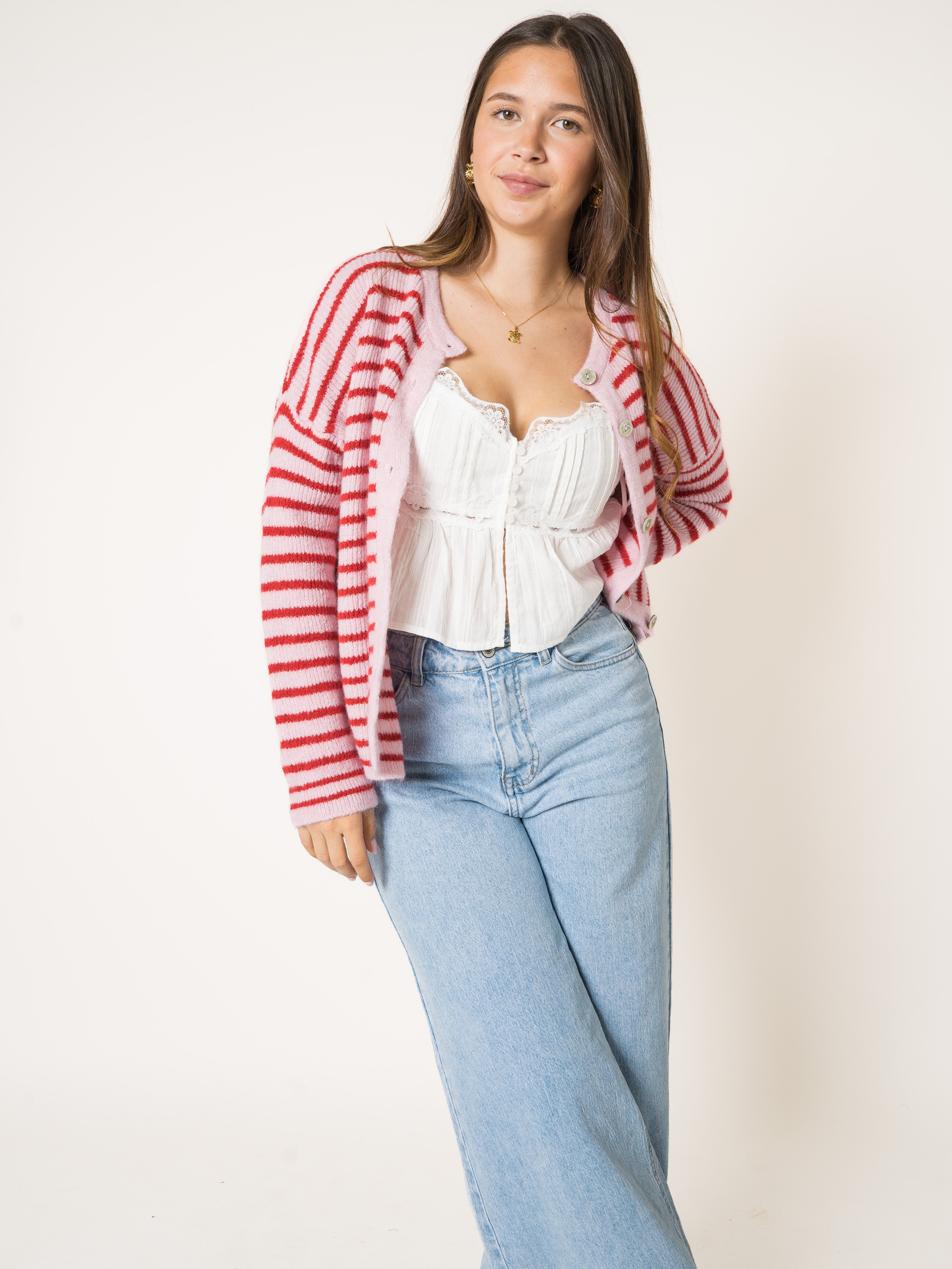 Chilli Stripe Knit Jacket
