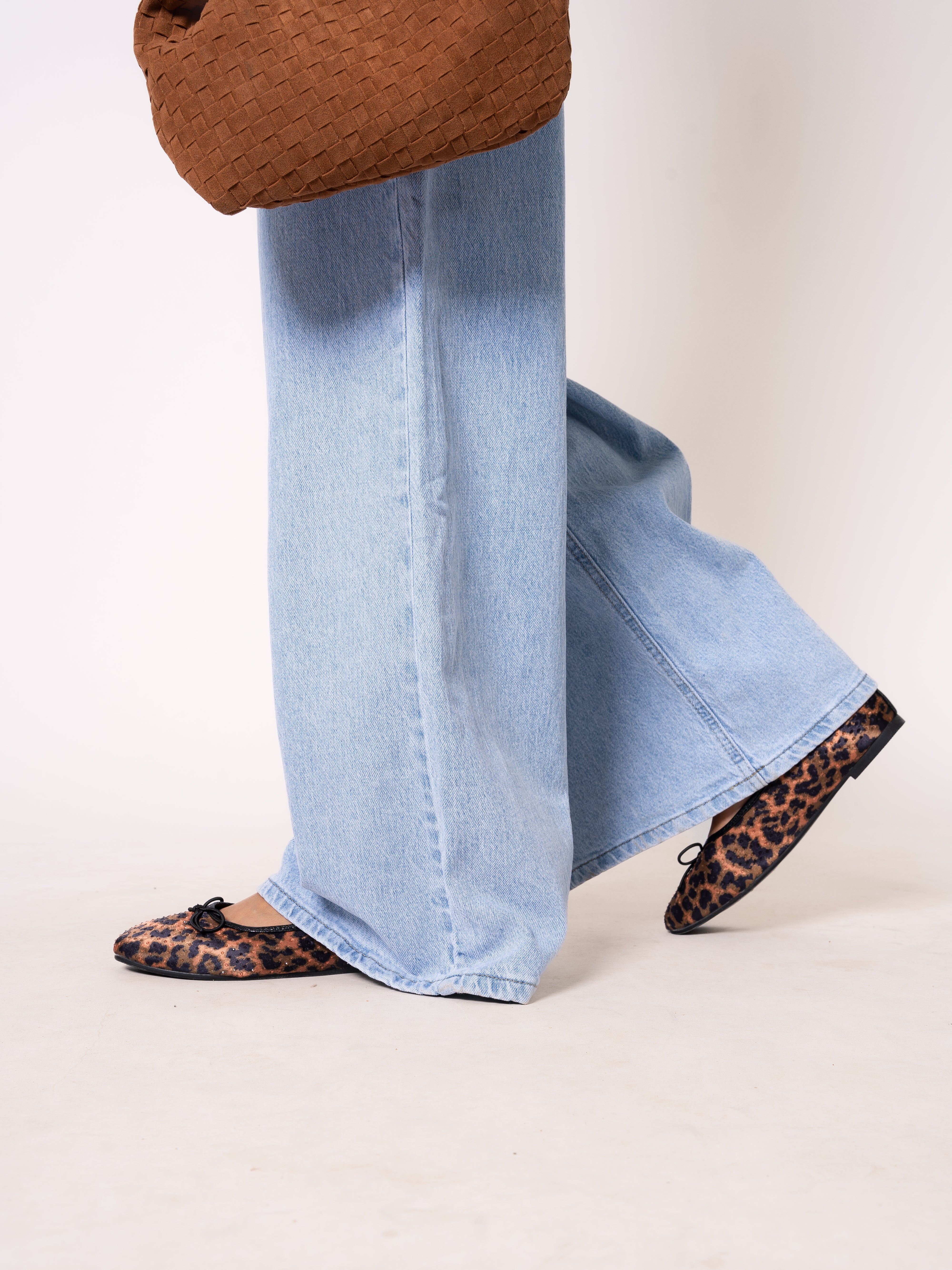 Leo Bow Ballerinas - Braun