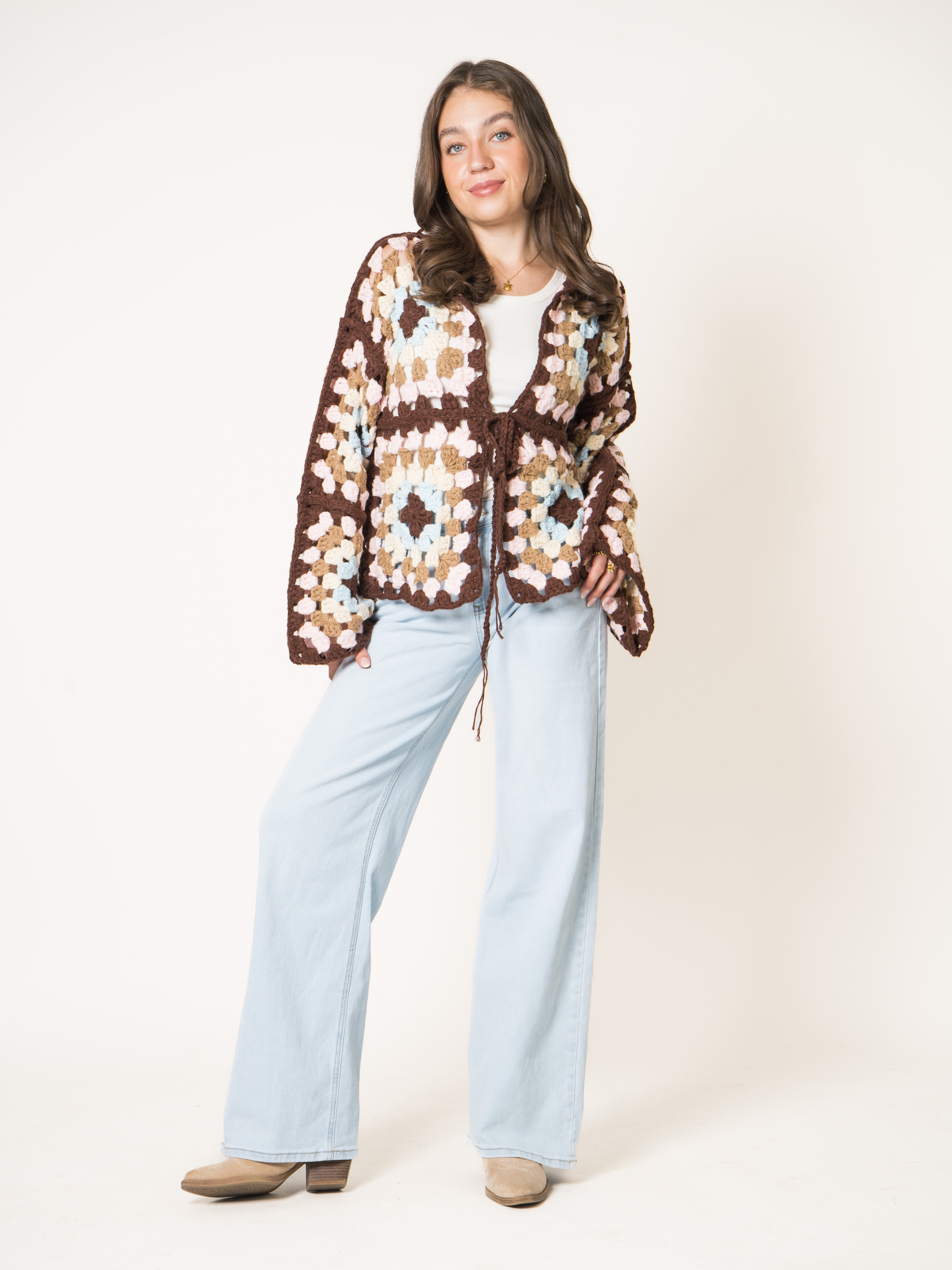 For The Moment Crochet Cardigan