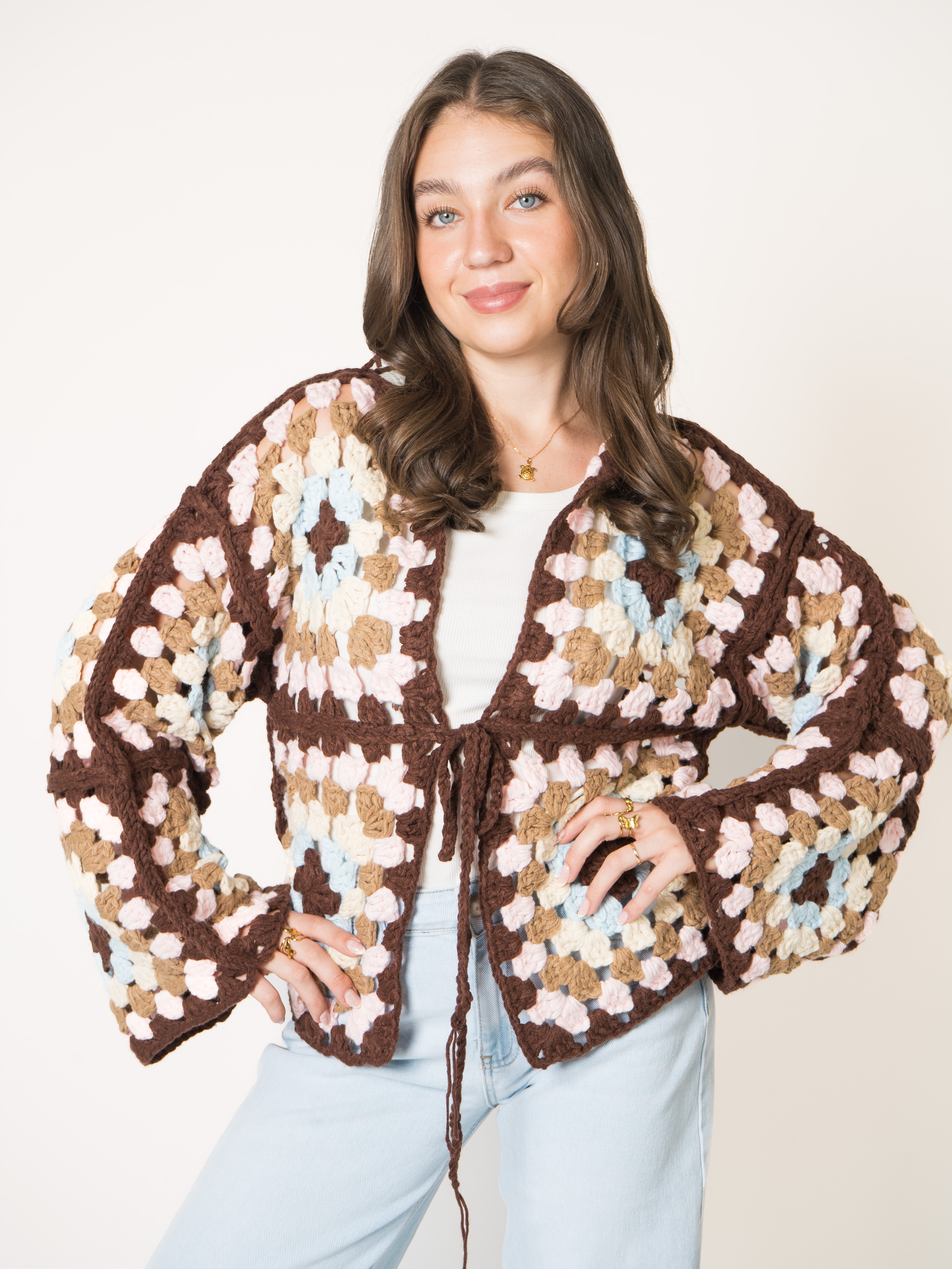 For The Moment Crochet Cardigan