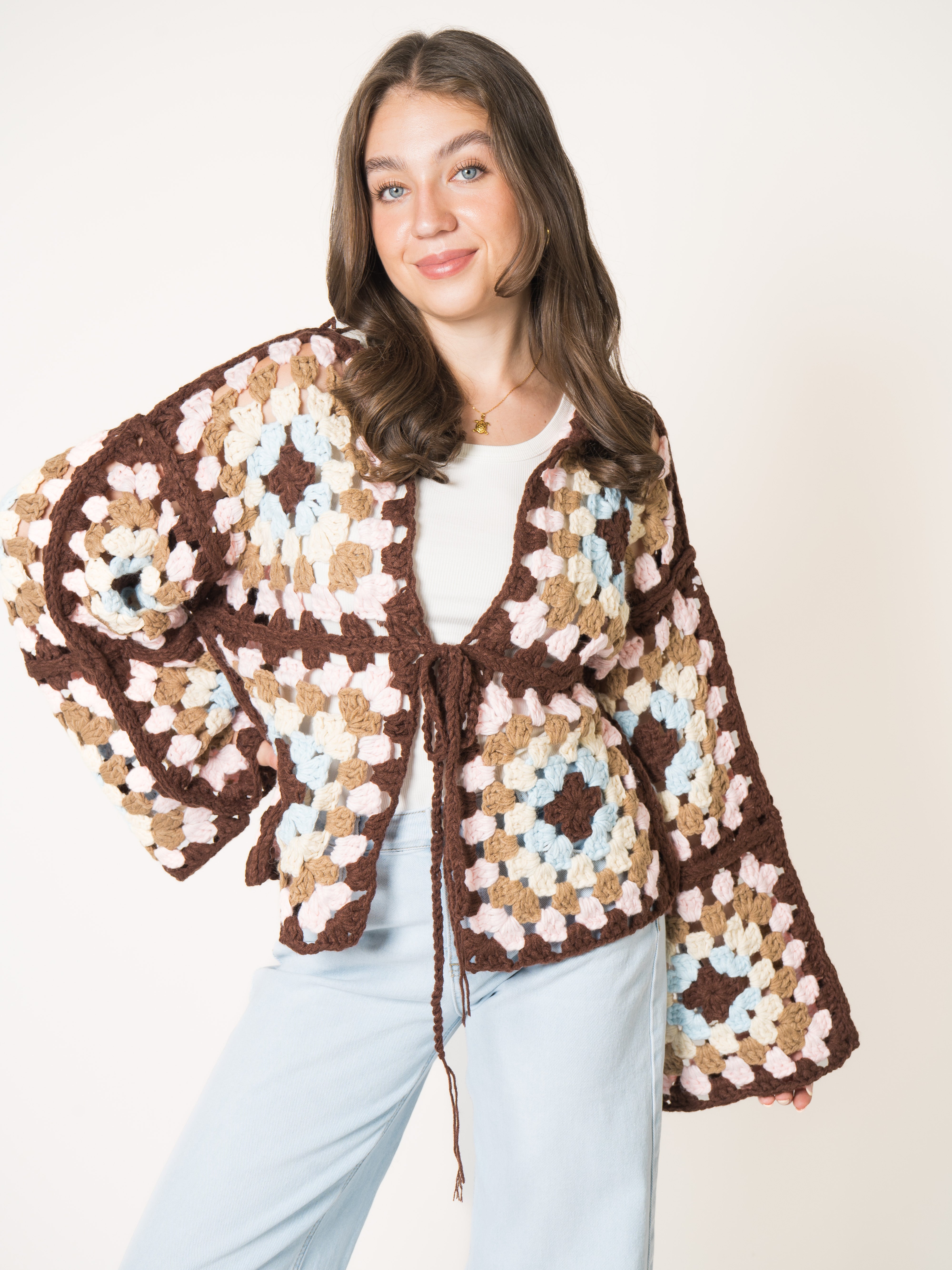 For The Moment Crochet Cardigan