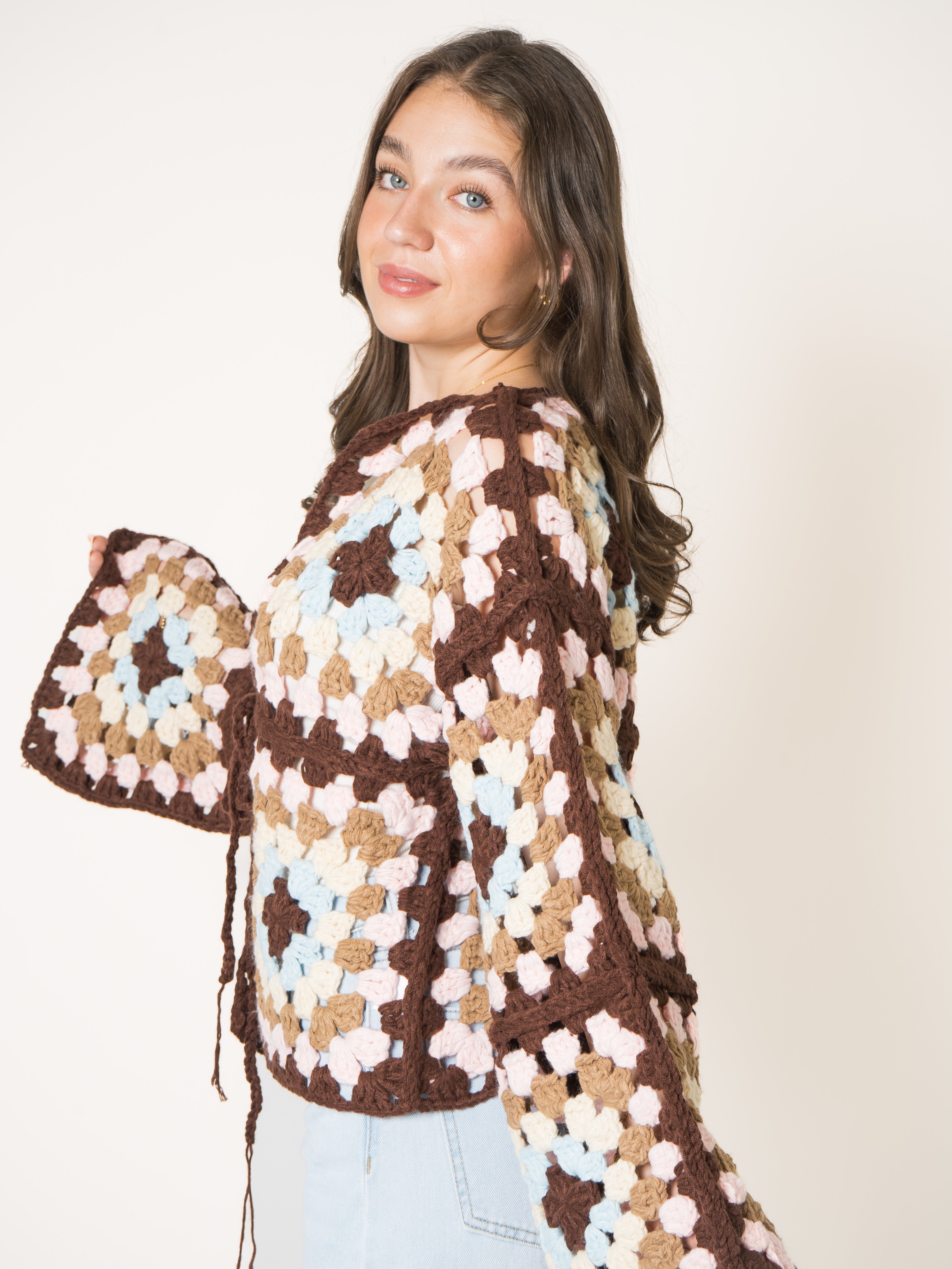 For The Moment Crochet Cardigan