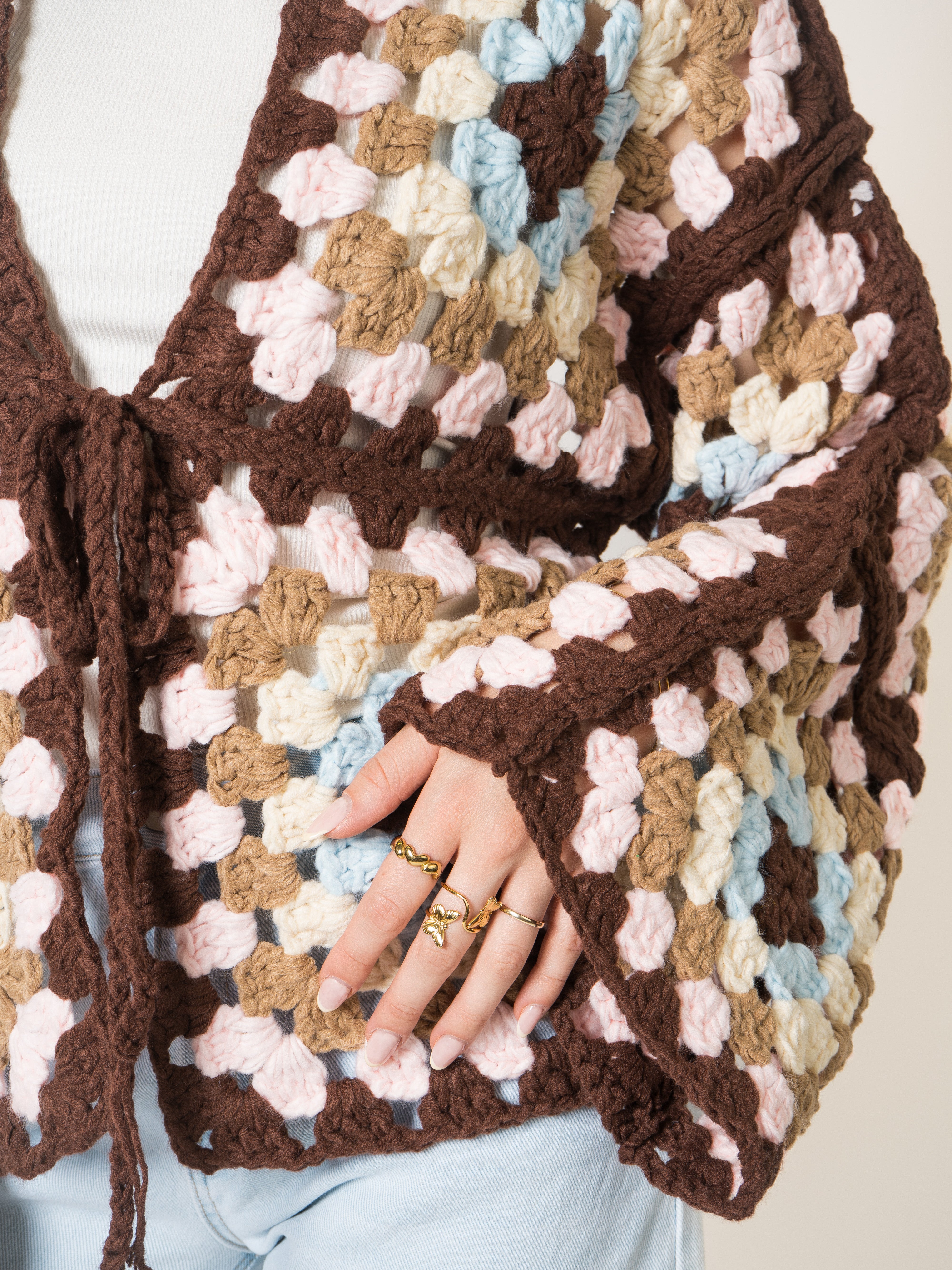 For The Moment Crochet Cardigan