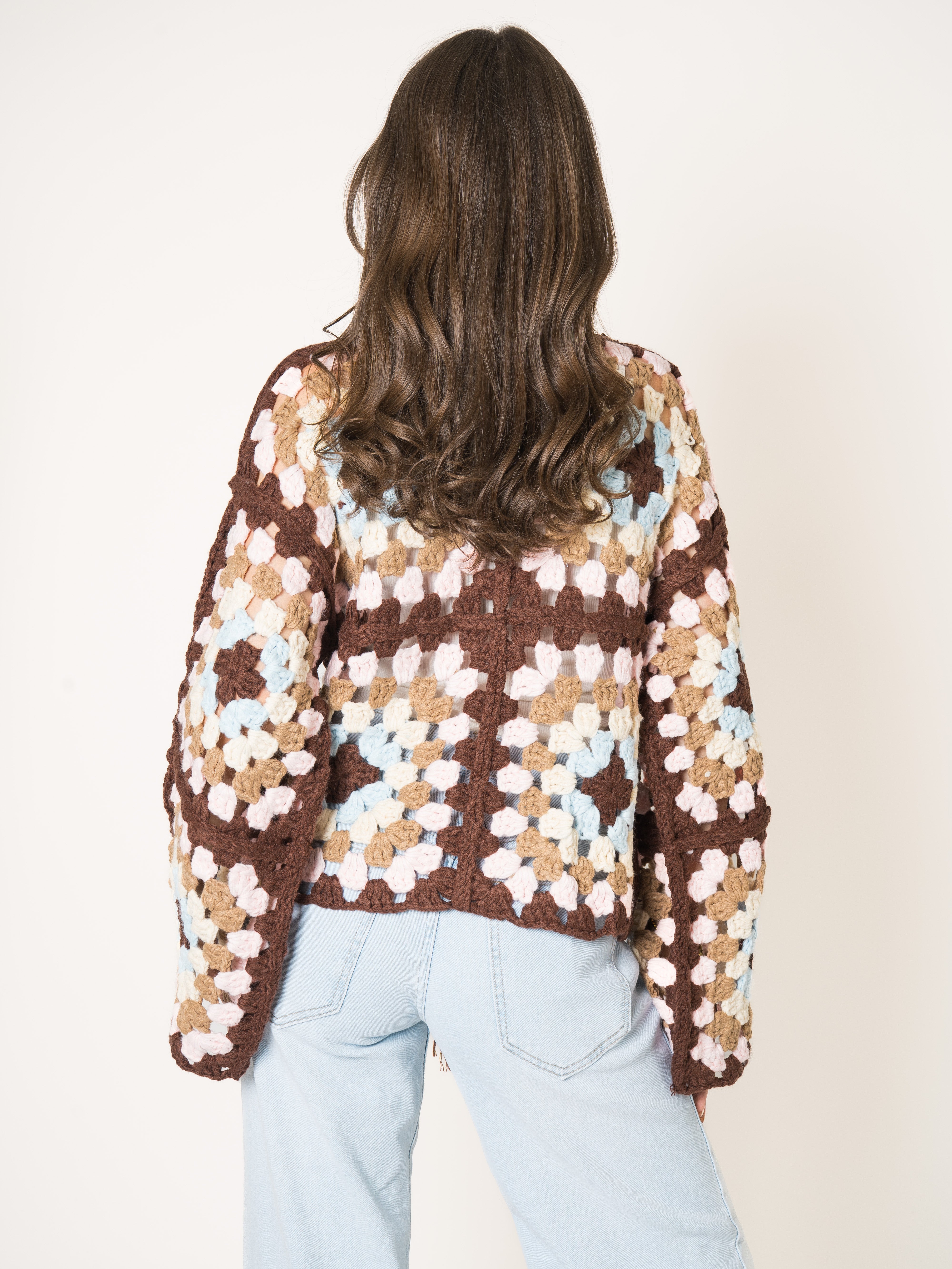 For The Moment Crochet Cardigan