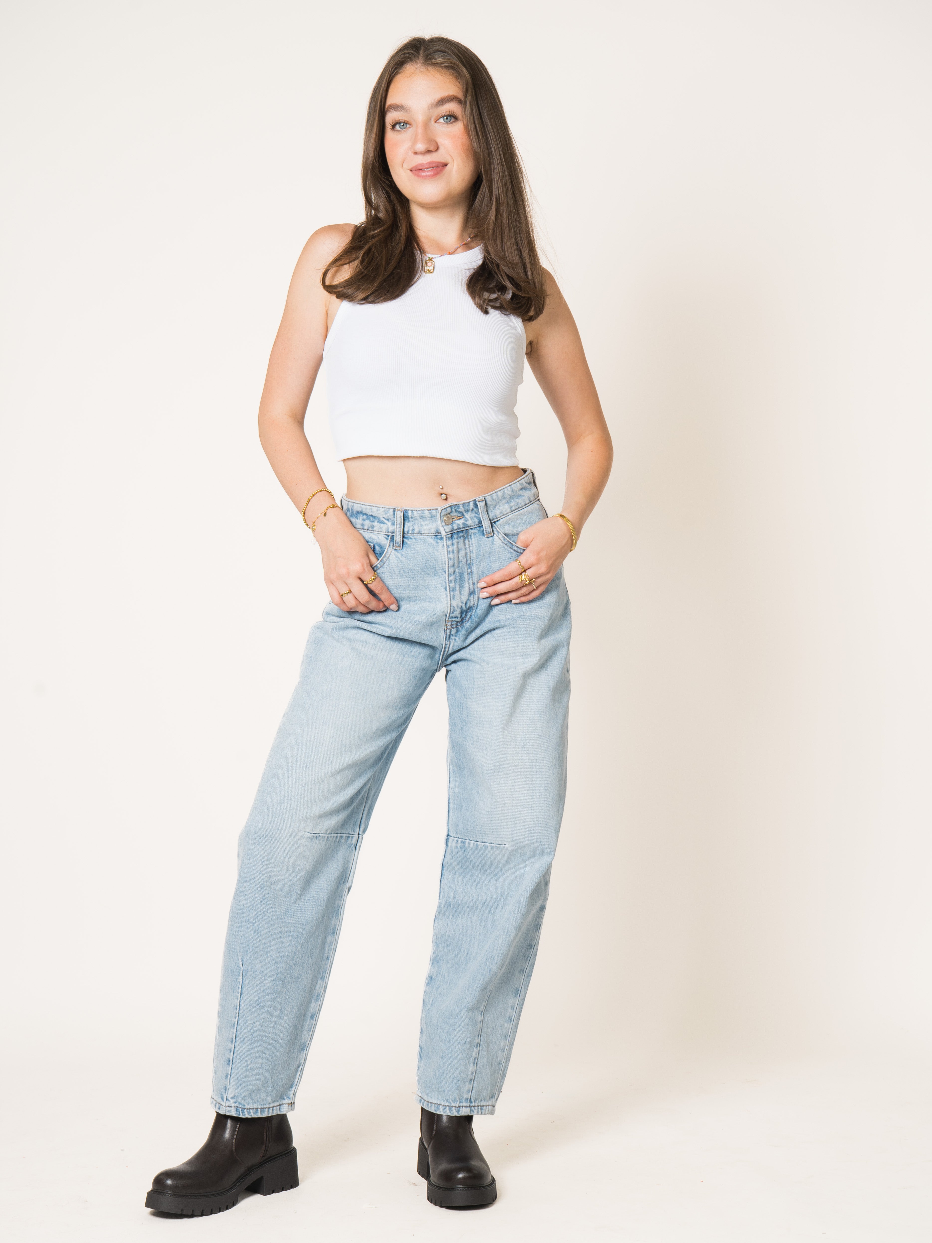 Dusk To Dawn Cotton Balloon Jeans