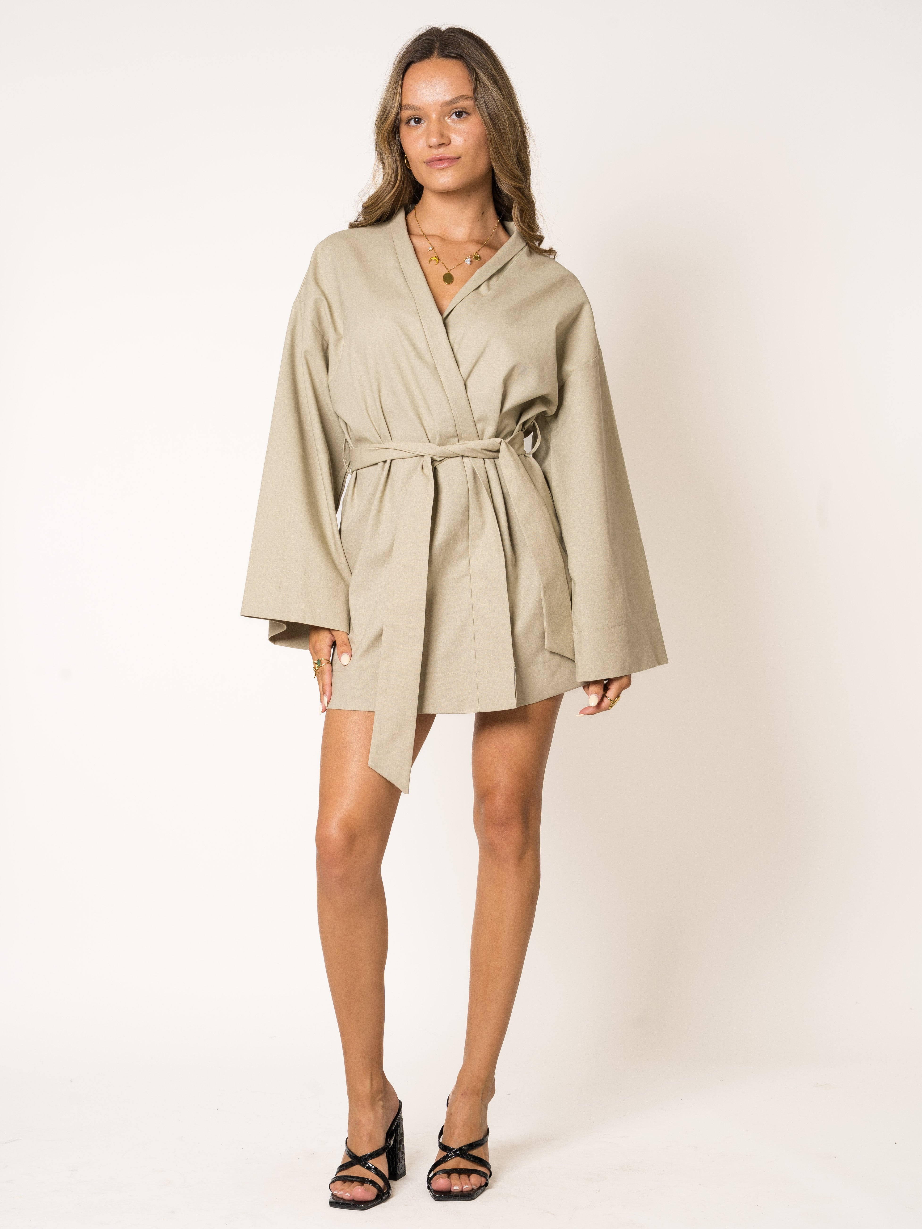 Kimono Mini Cover Up Dress