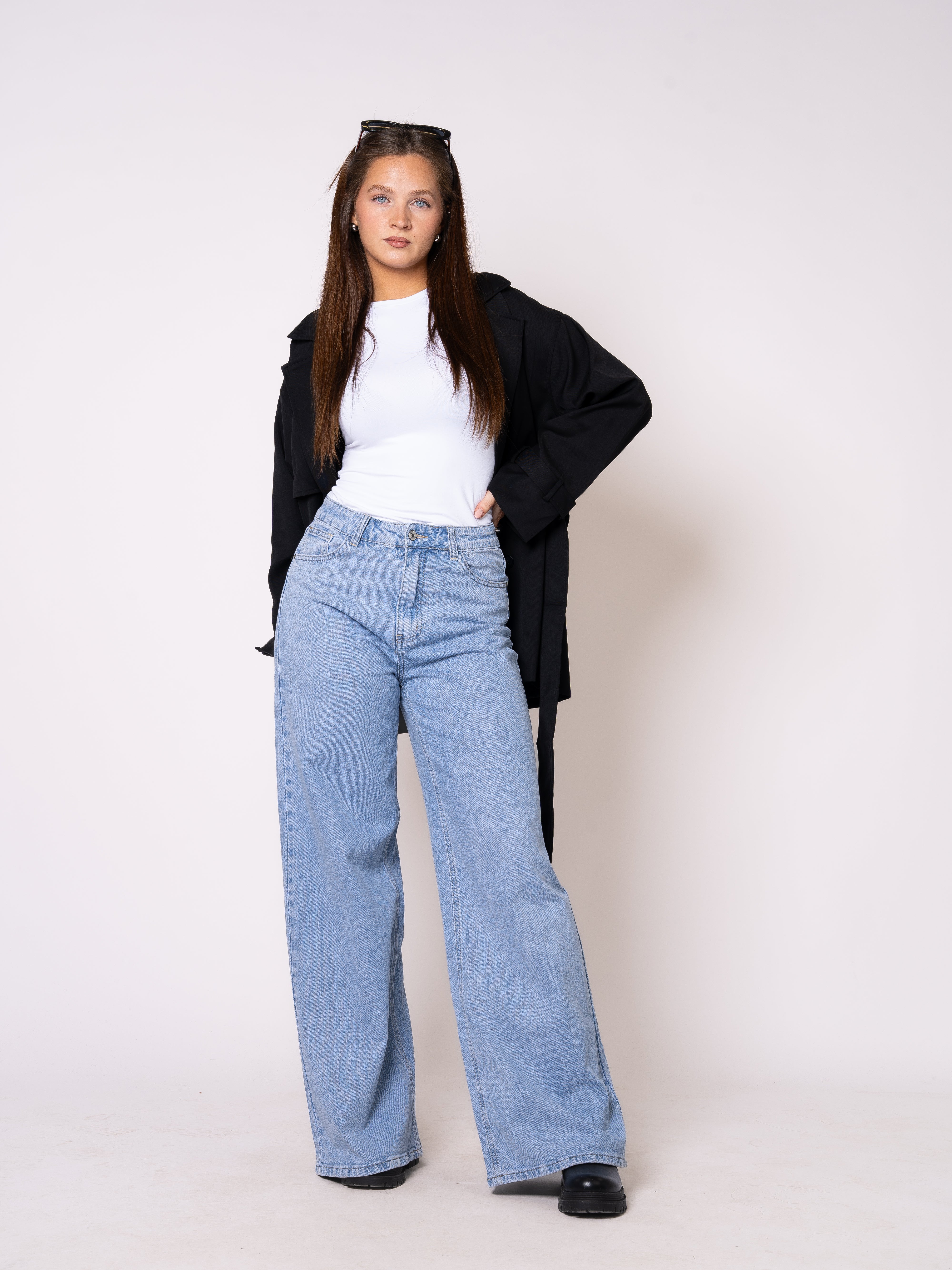 Wide Leg Jeans Claire - Denim Blue