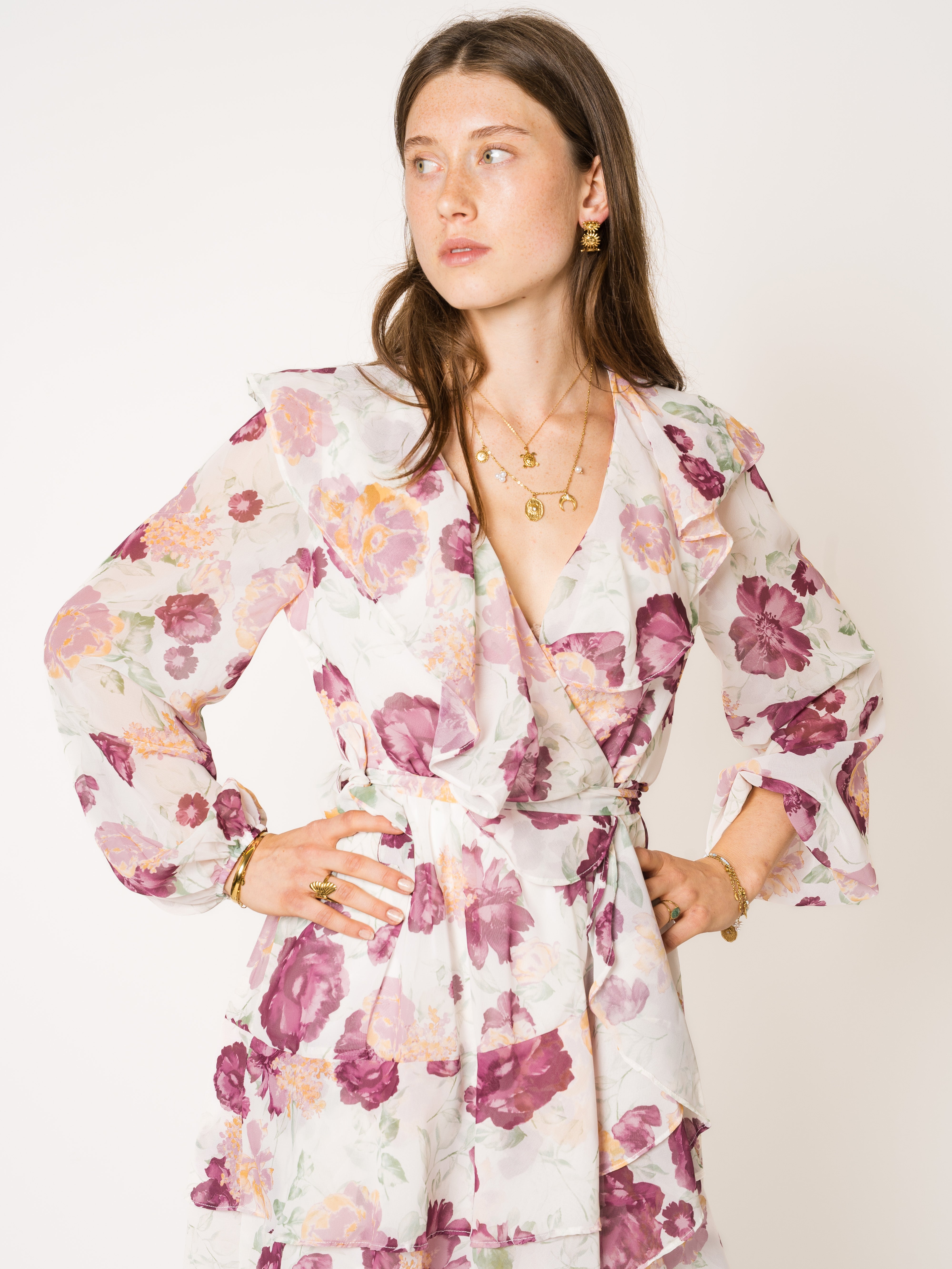 Blossom Beauty Wrap Minidress