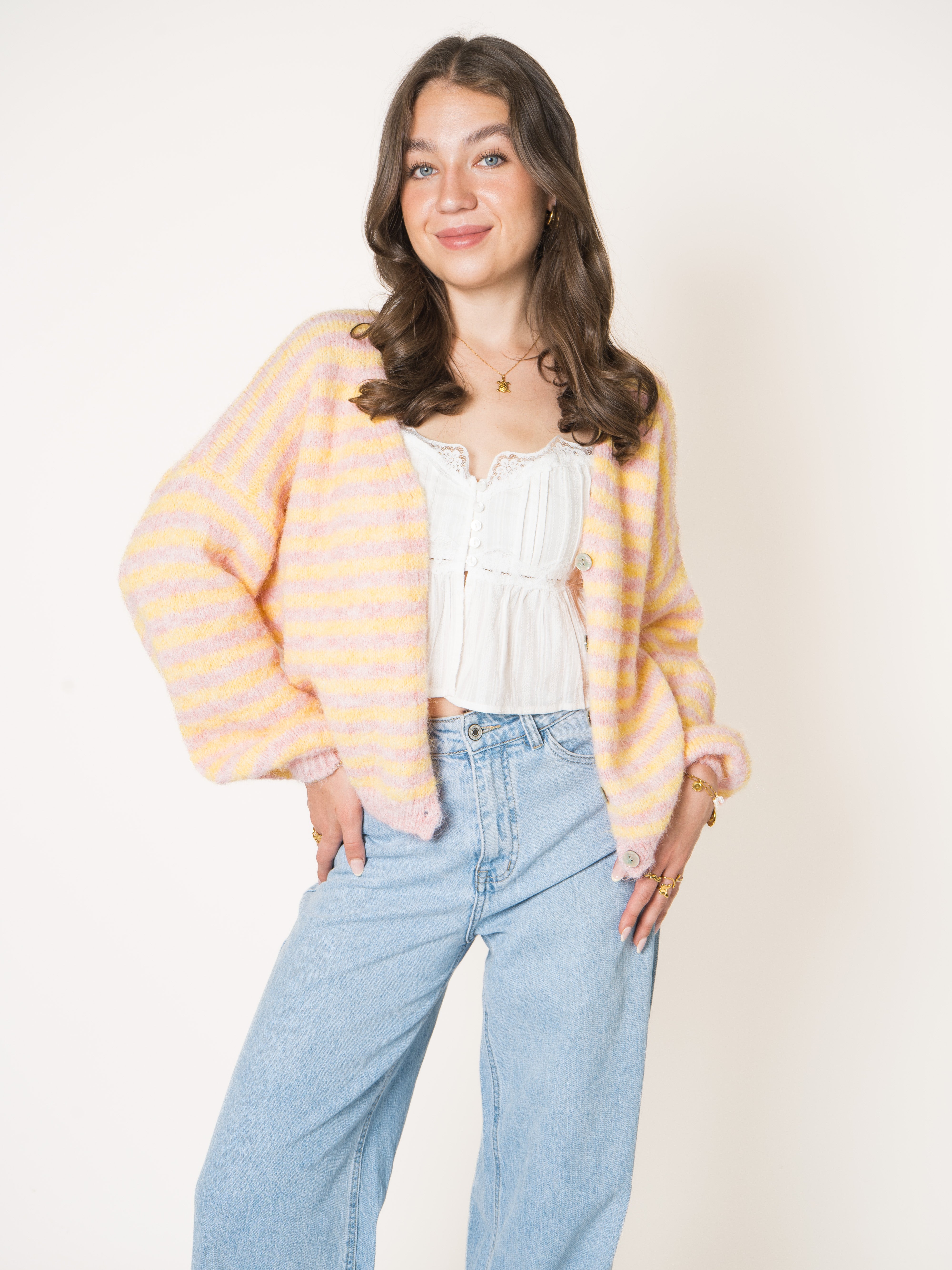 #Farbe_Gelb mit Rosa