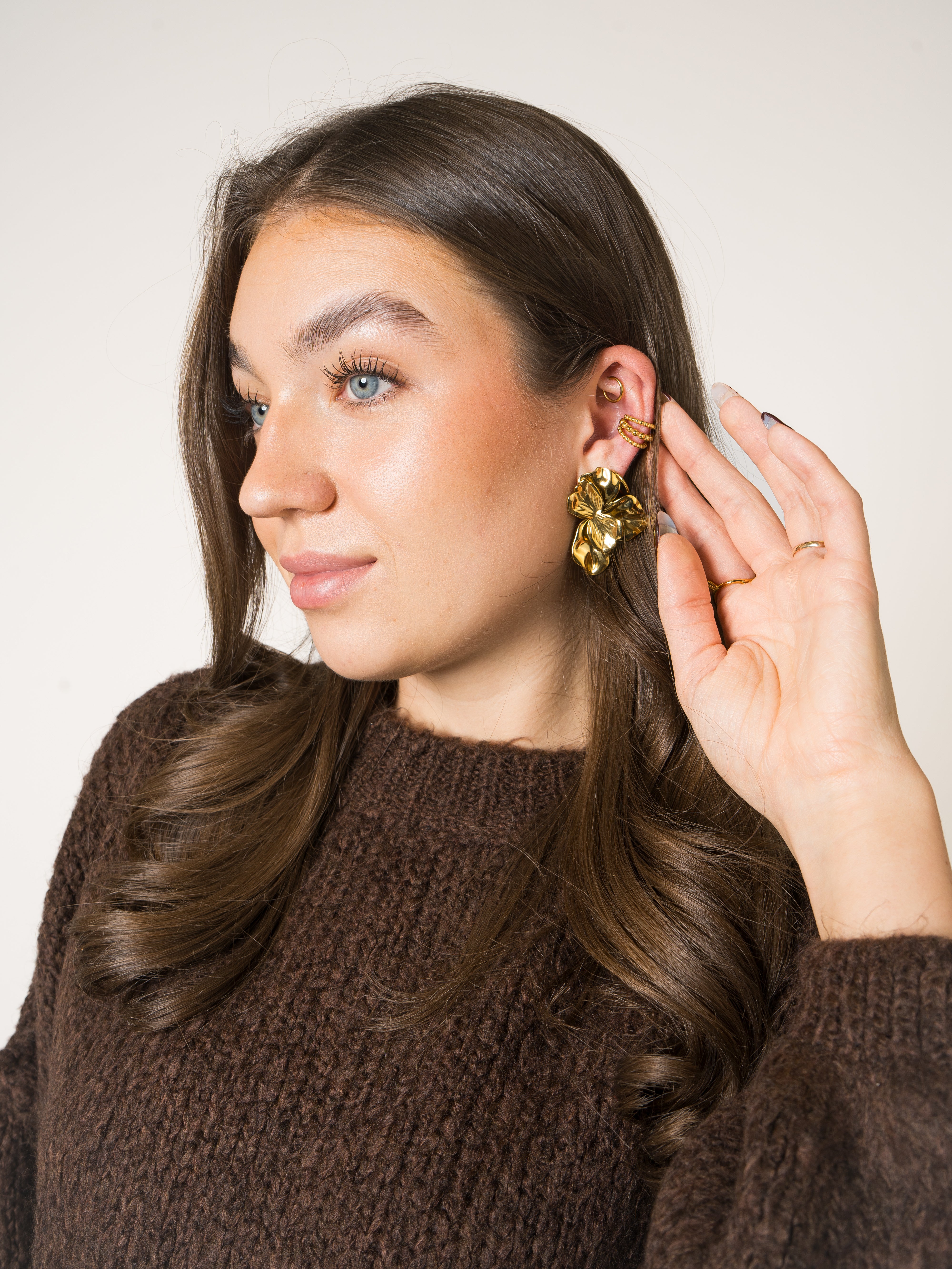 Bubbles Triple Ear Cuff