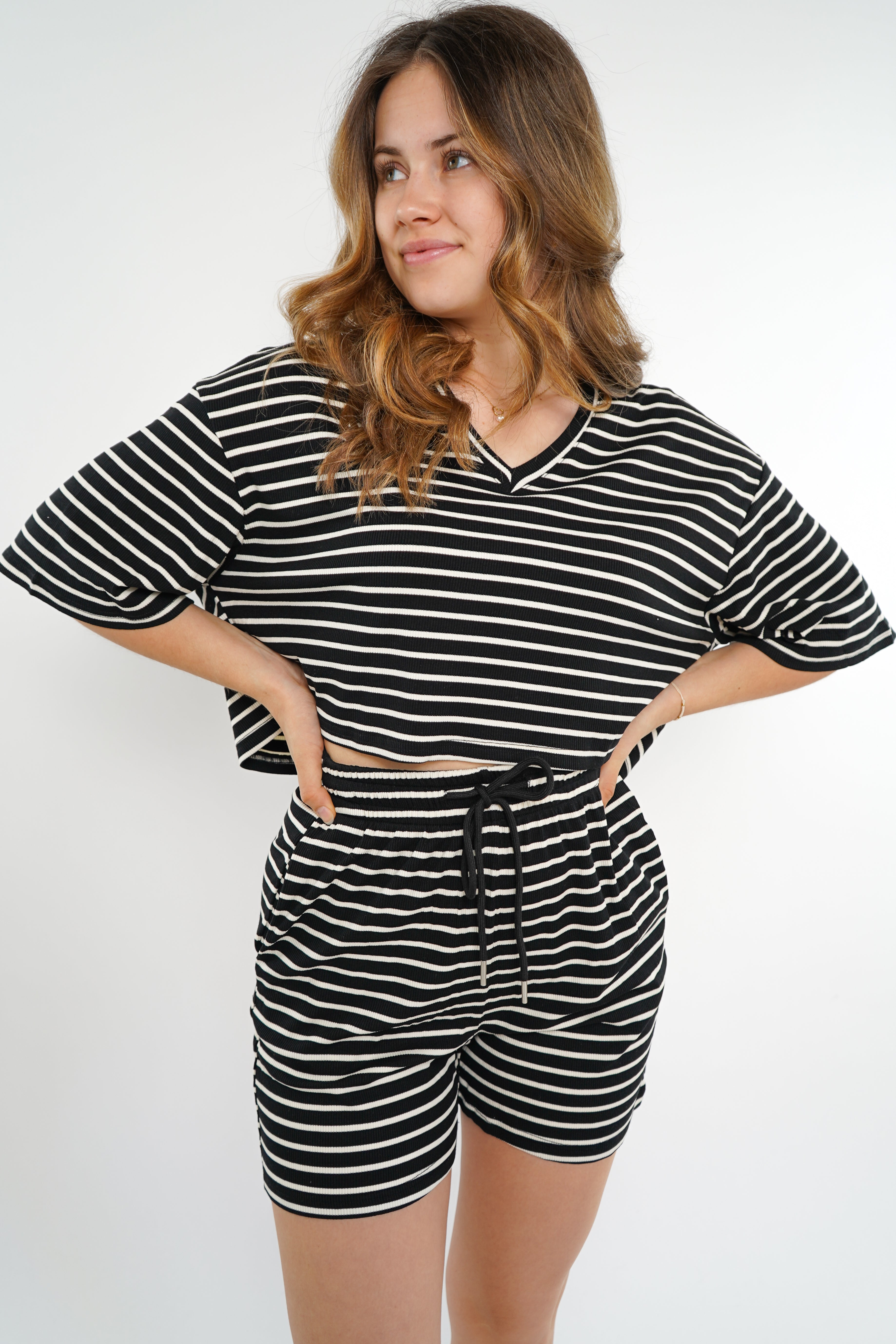 Stripe Me Up Shirt - schwarz