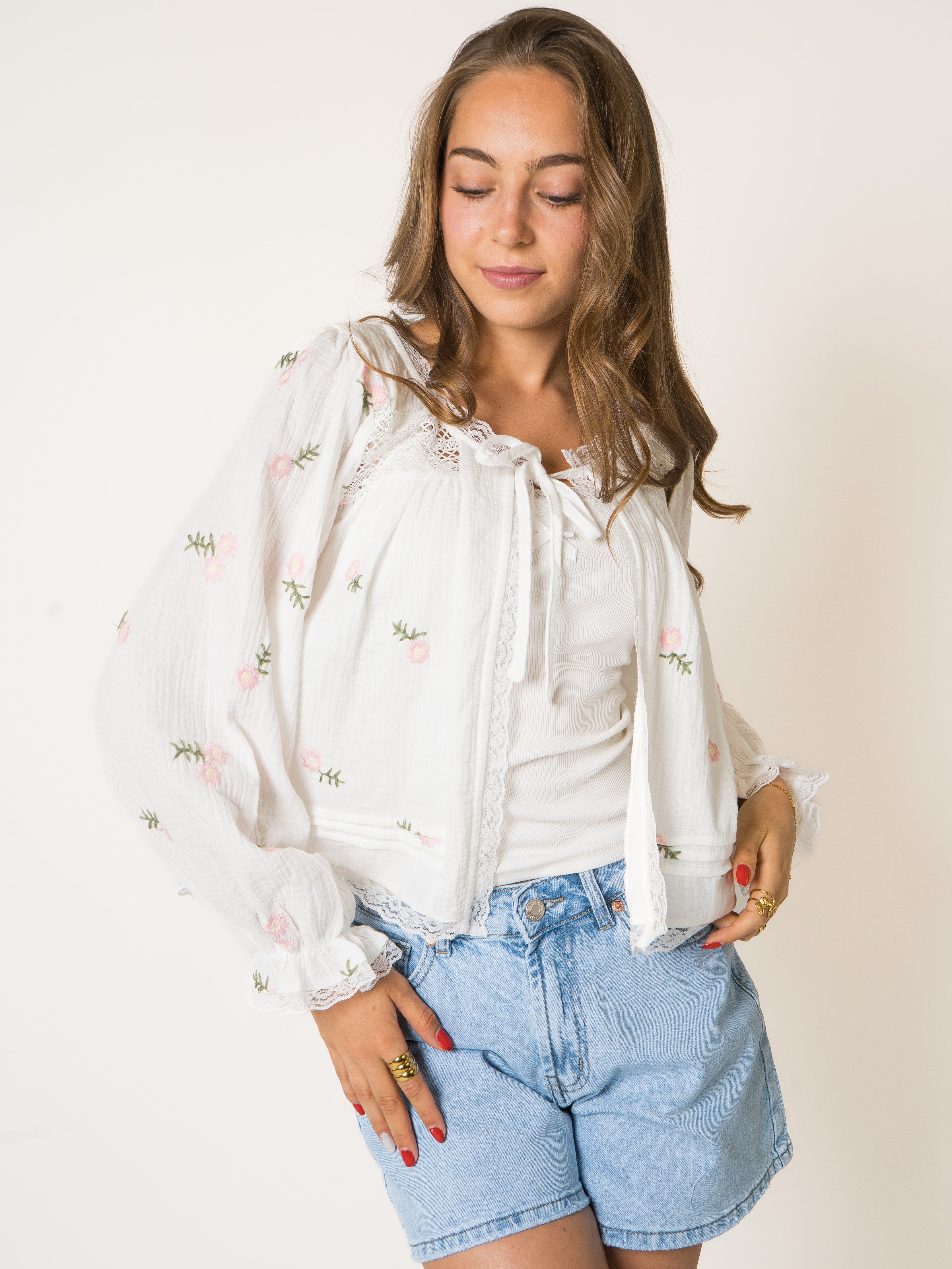 Flower Garden Musselin Cardigan