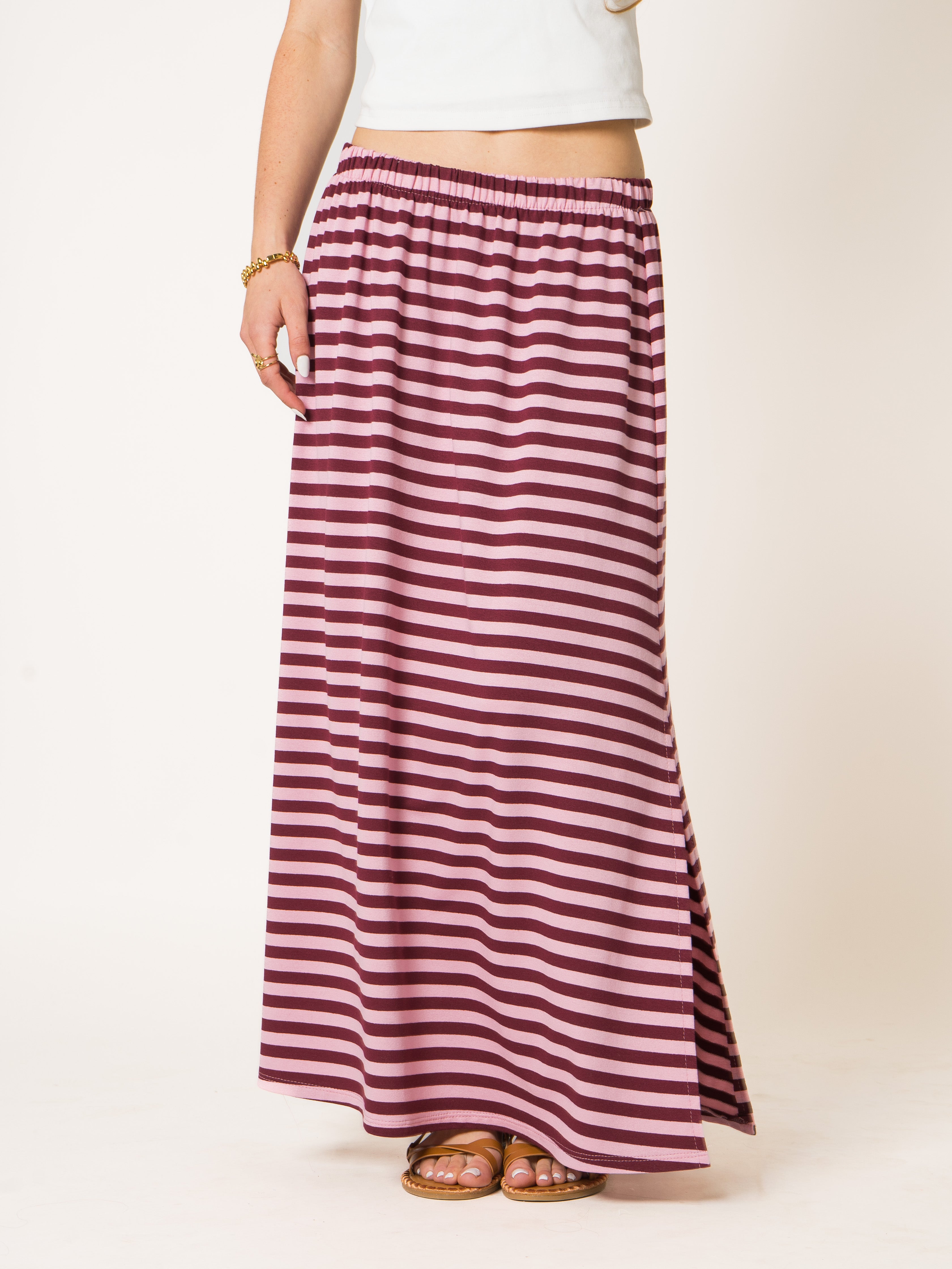 Candy Stripes Maxi Skirt