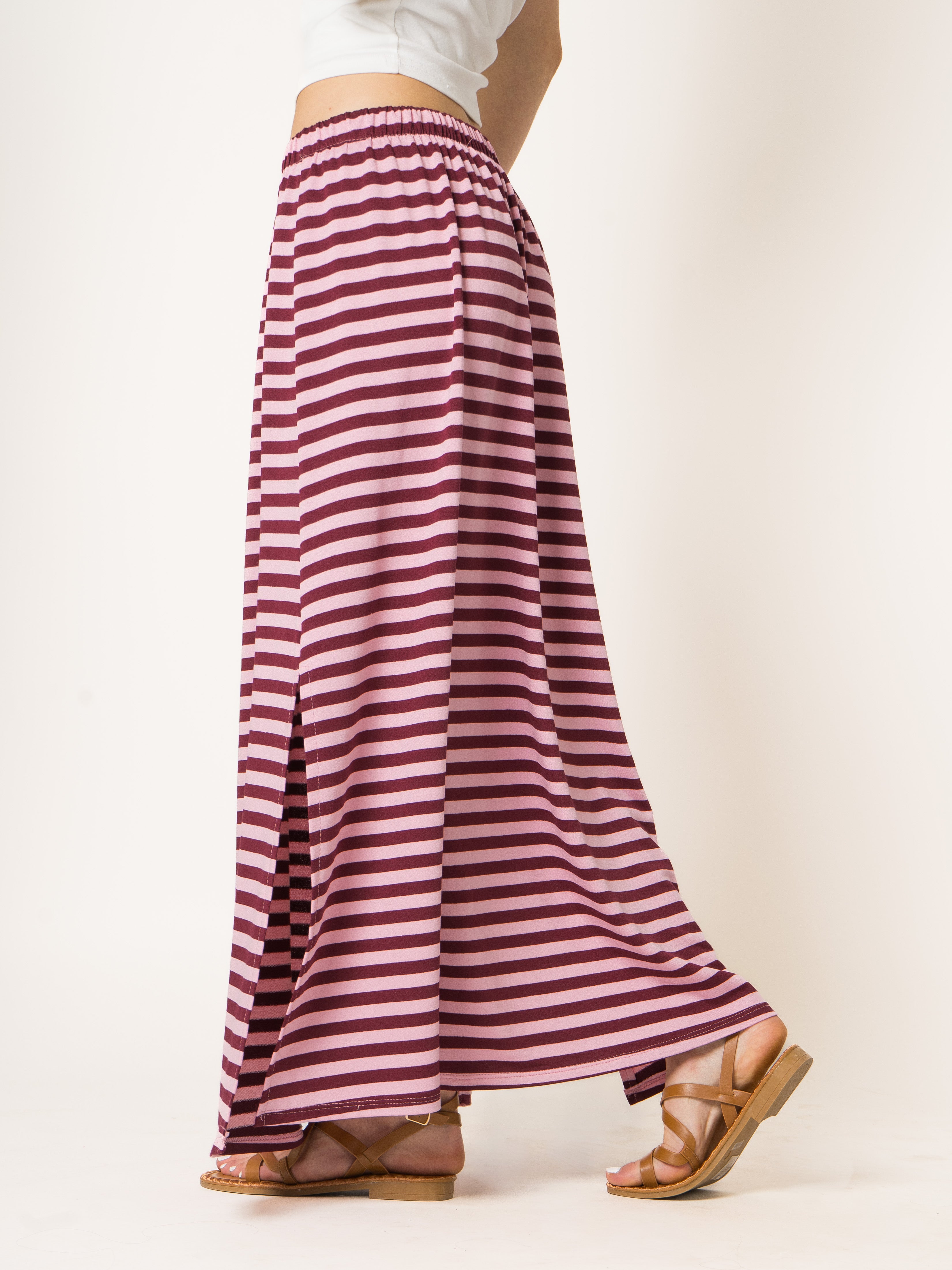 Candy Stripes Maxi Skirt