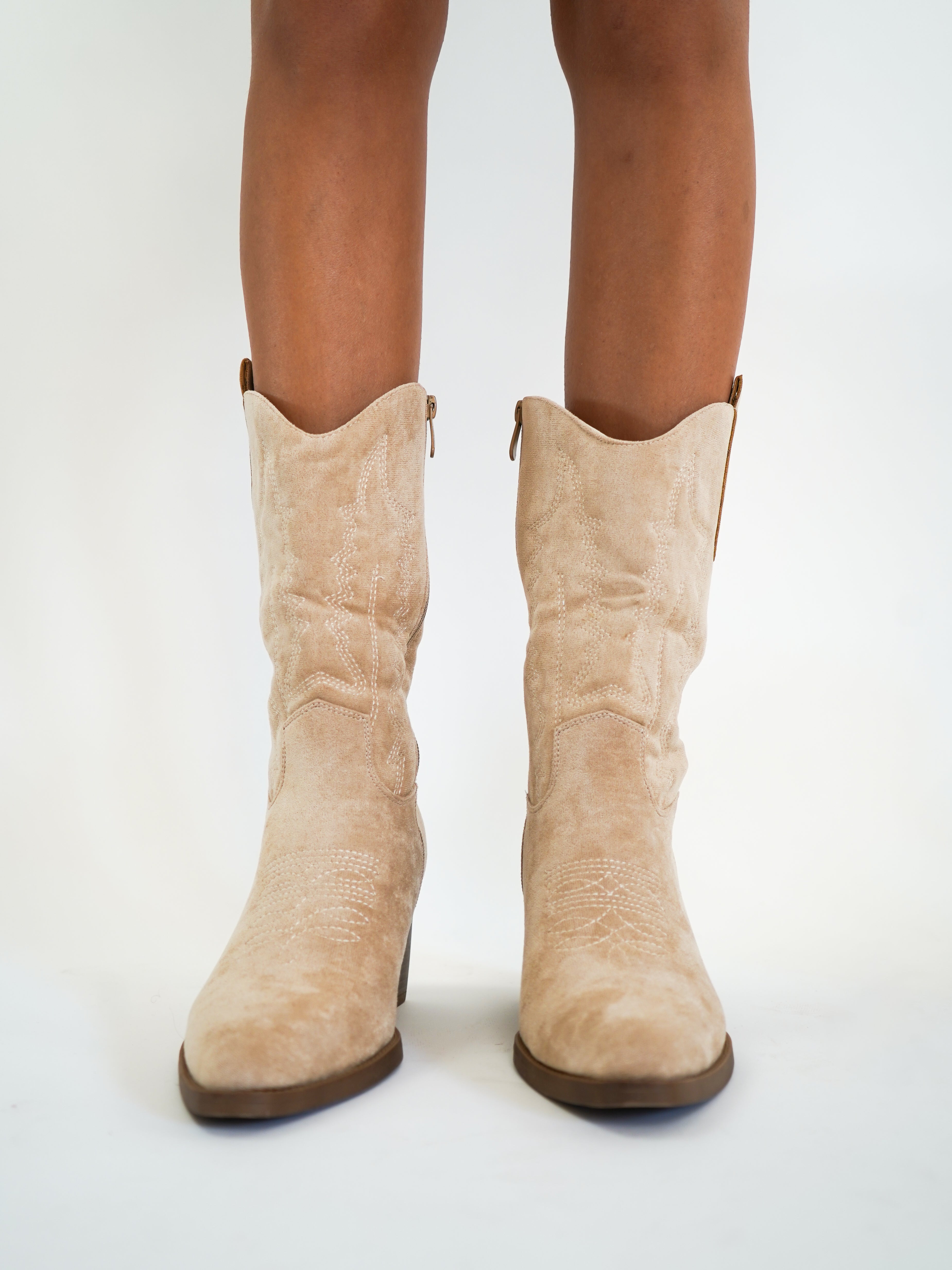 Cowboy Boots - Beige