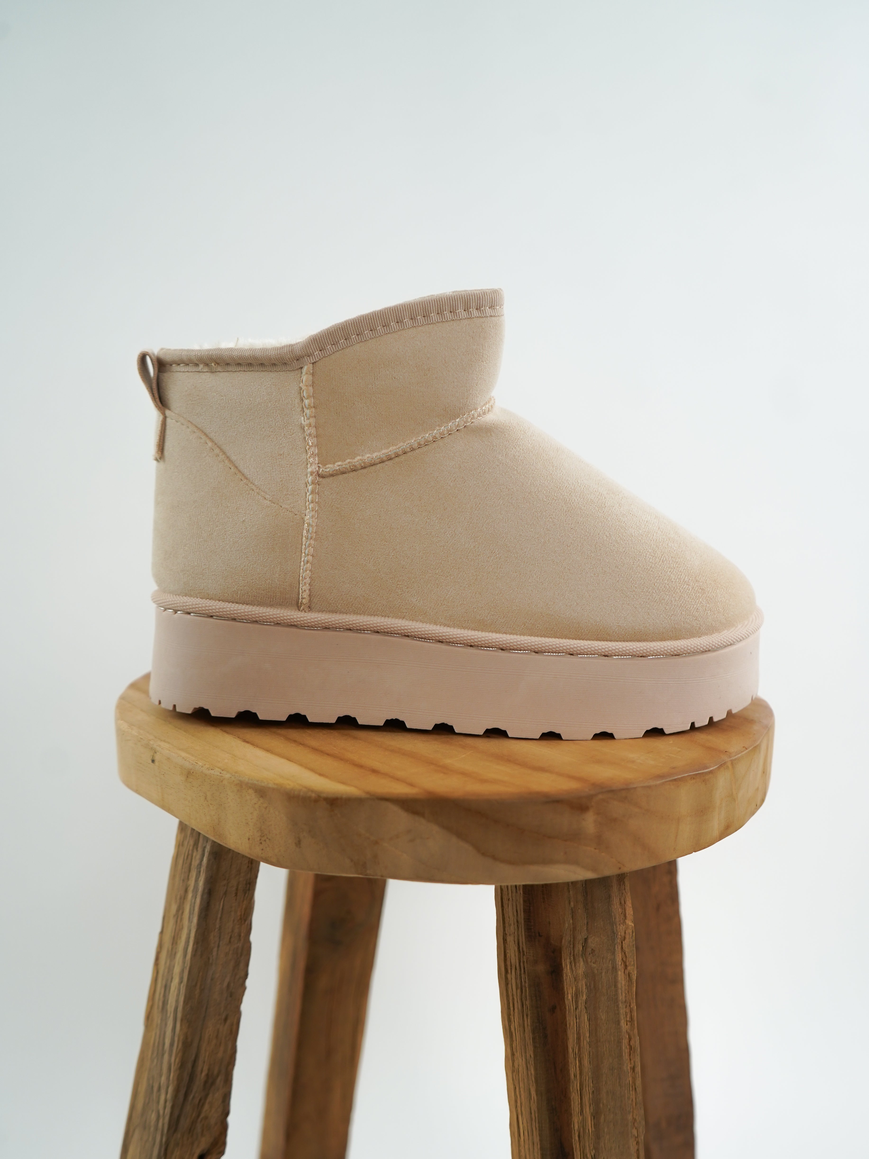 Classic Mini Boots - Light Beige