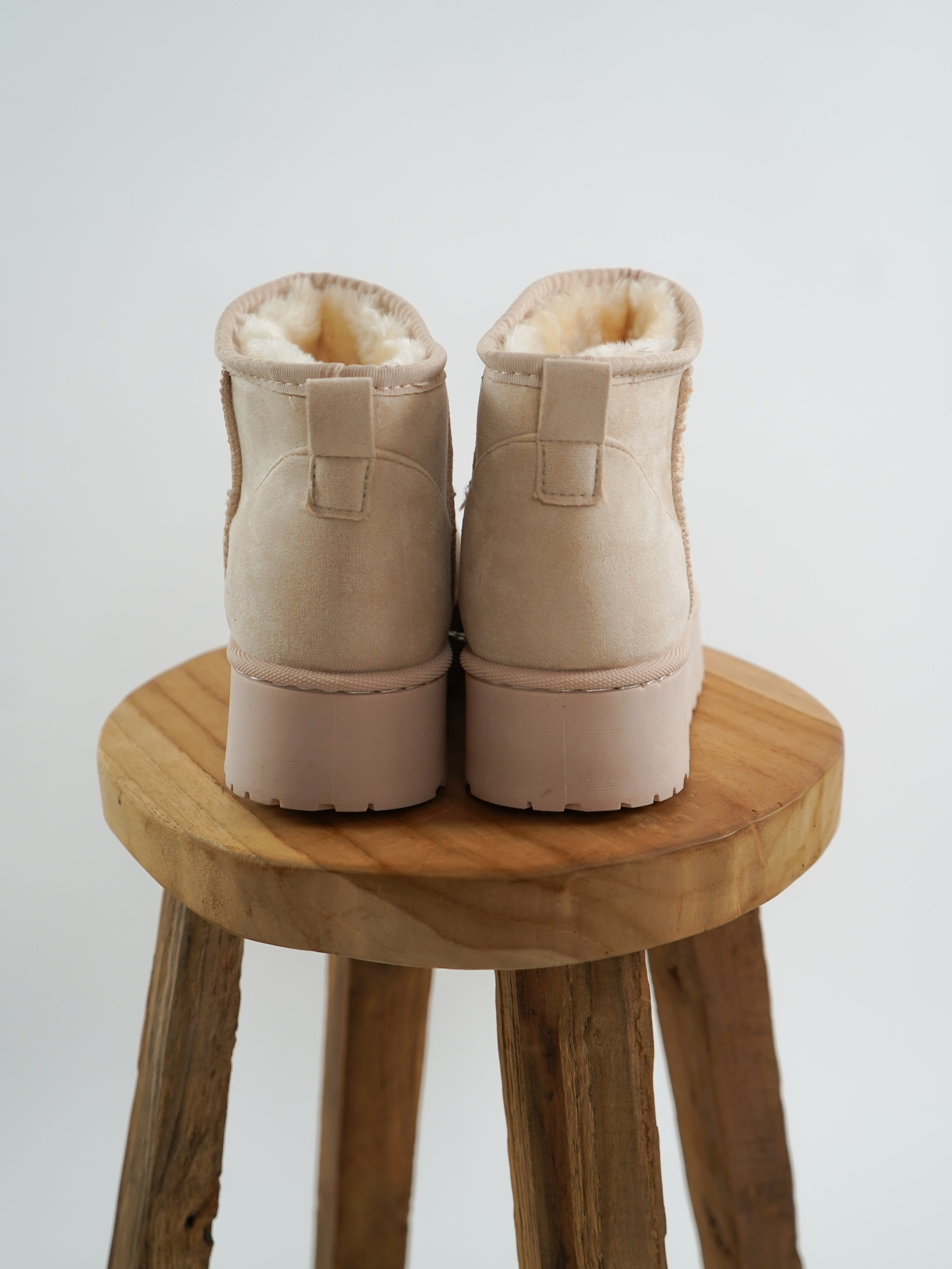 Classic Mini Boots - Light Beige