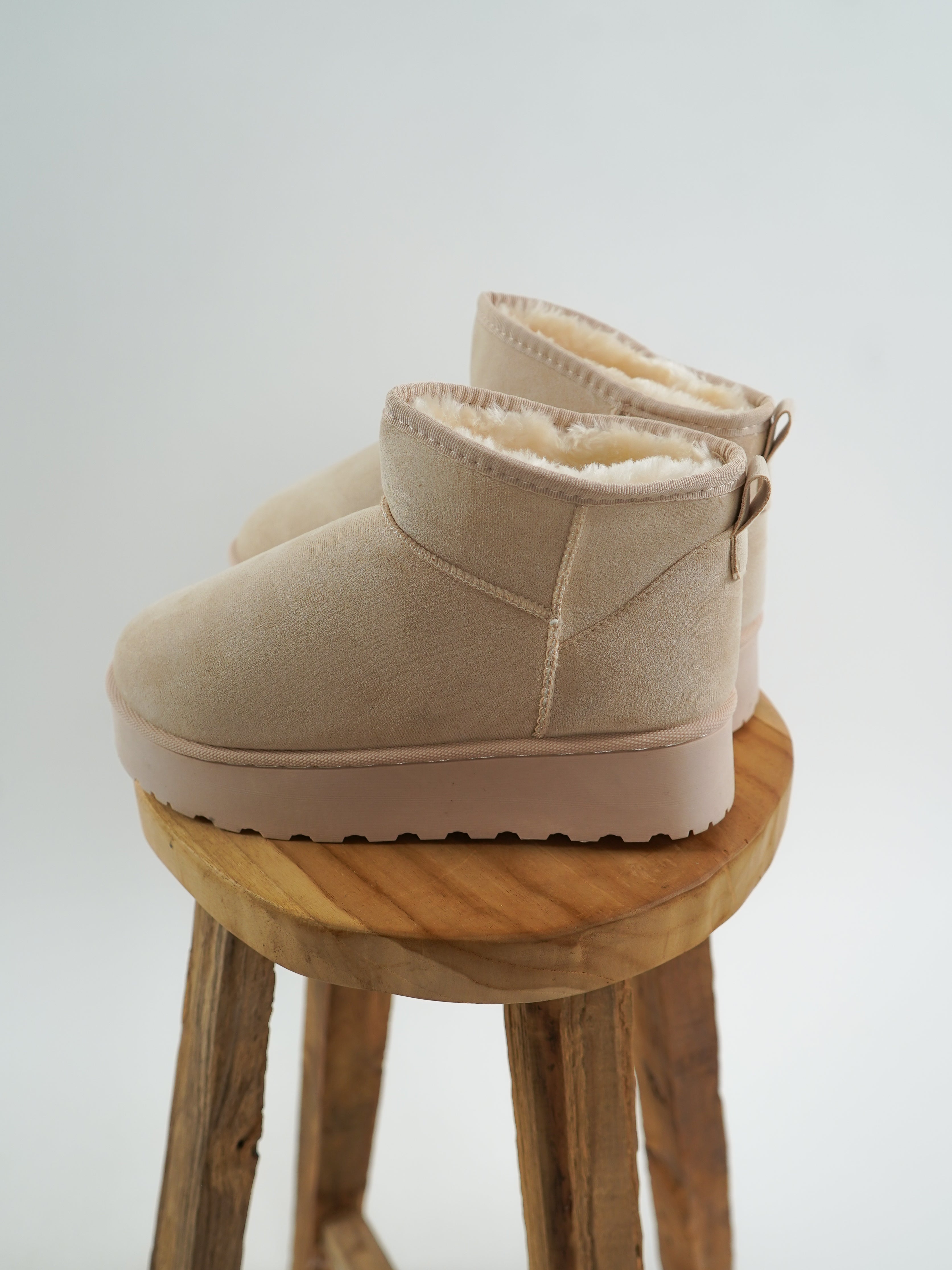 Classic Mini Boots - Light Beige