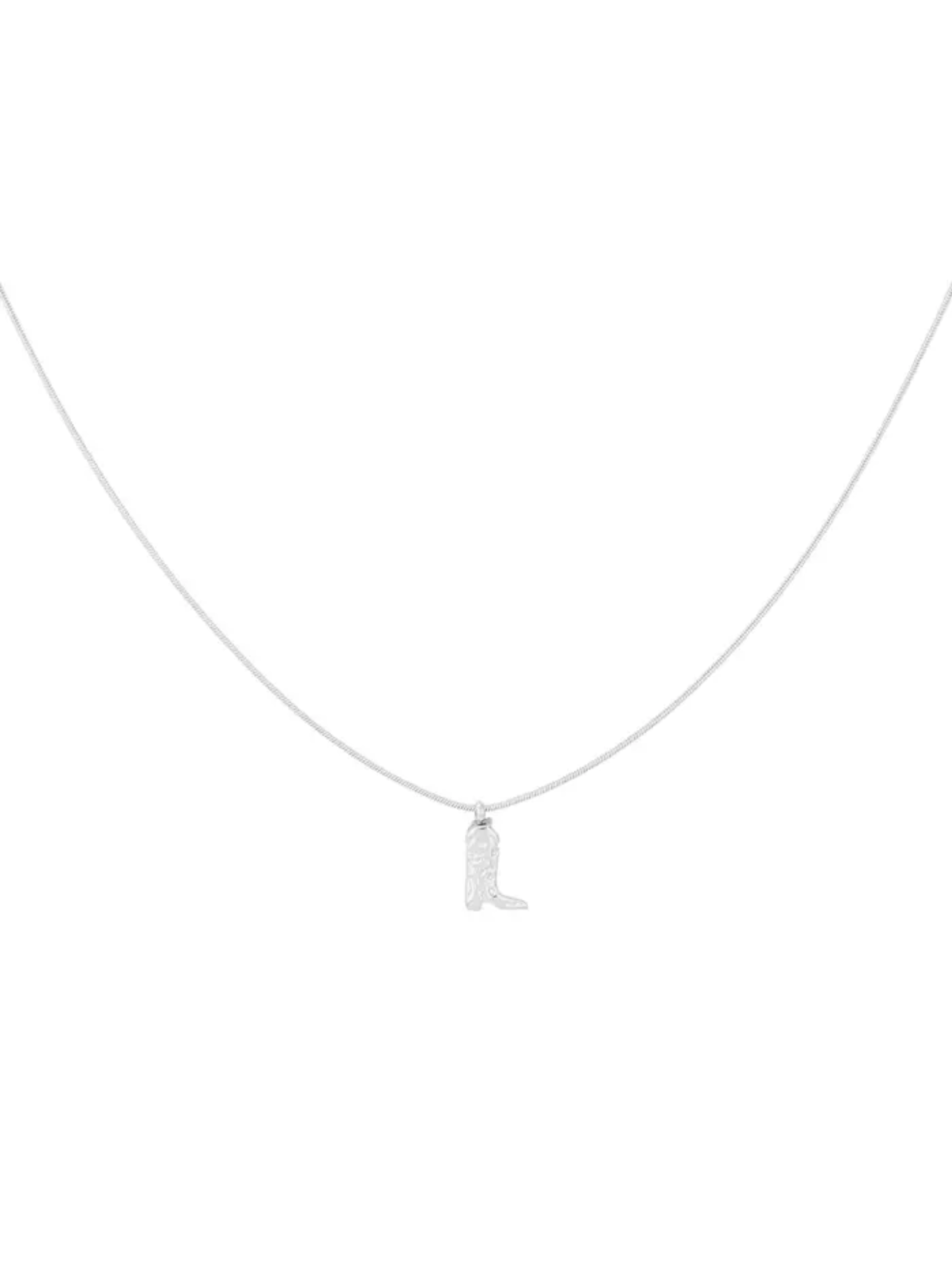 Cowboy Boots Necklace - Gold Silber