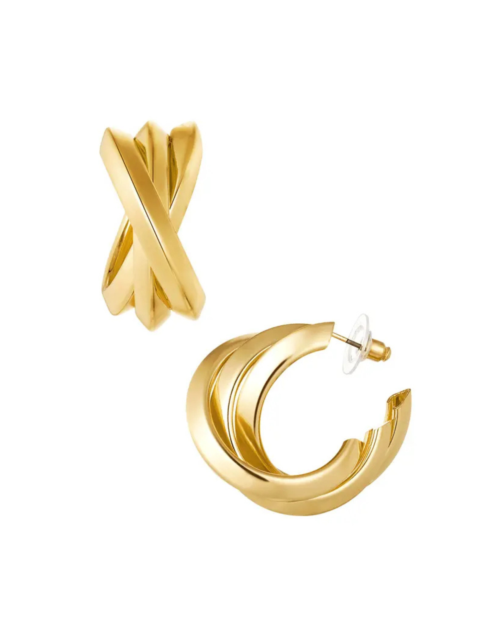 Ohrringe gedreht gold