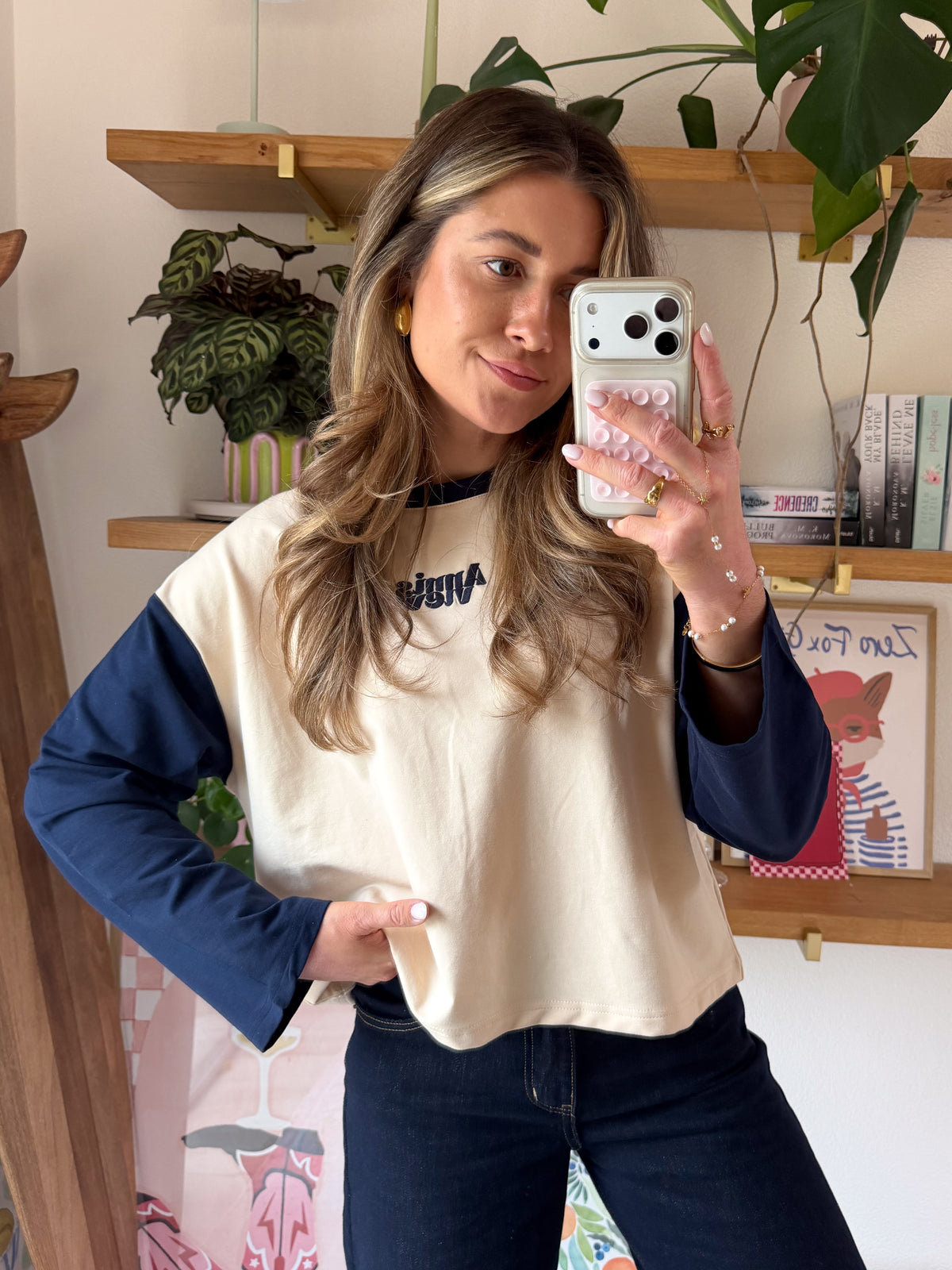 Oversized Longsleeve Blueberry Cream