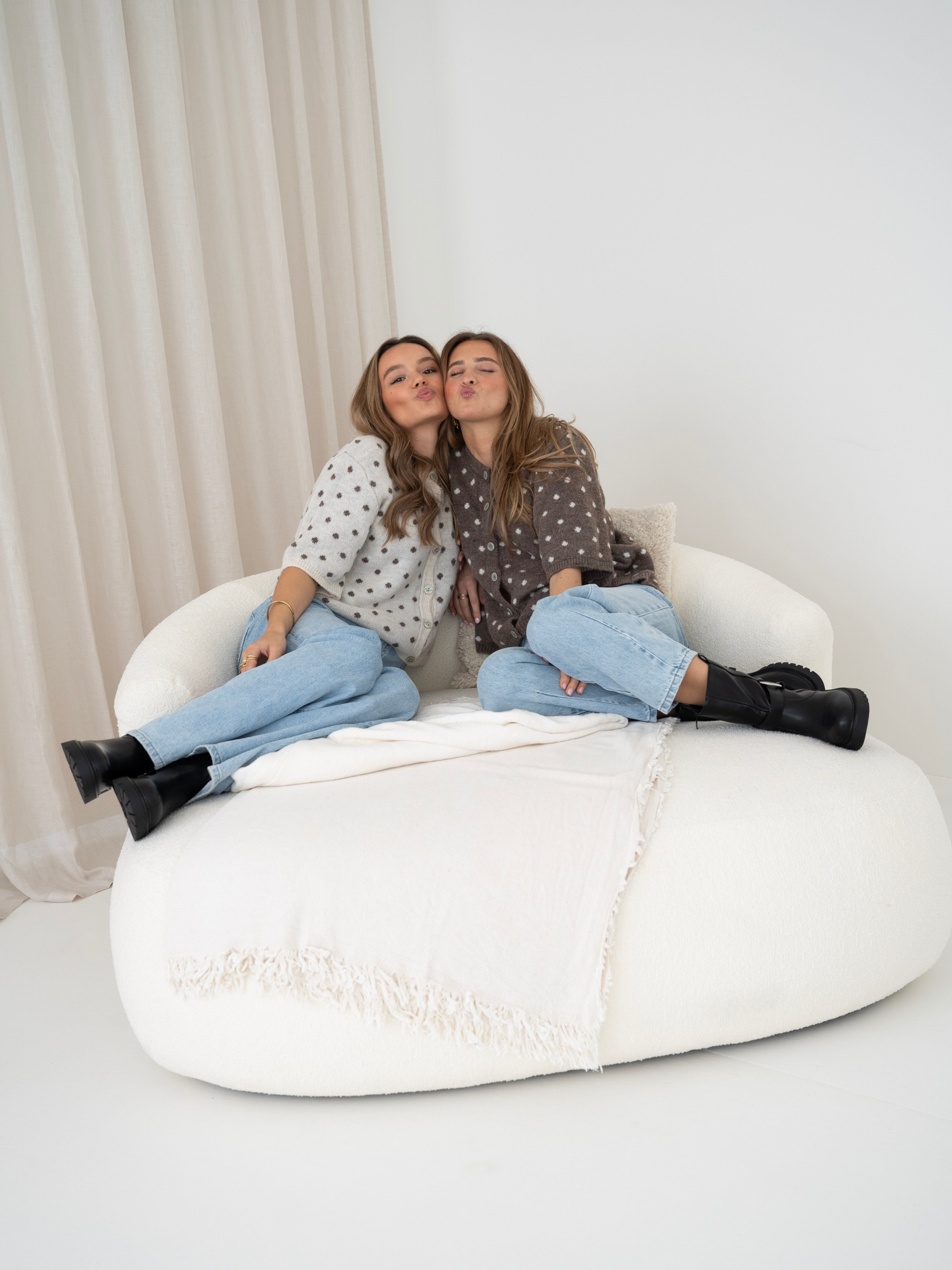 Polka Dot Knit Shirt