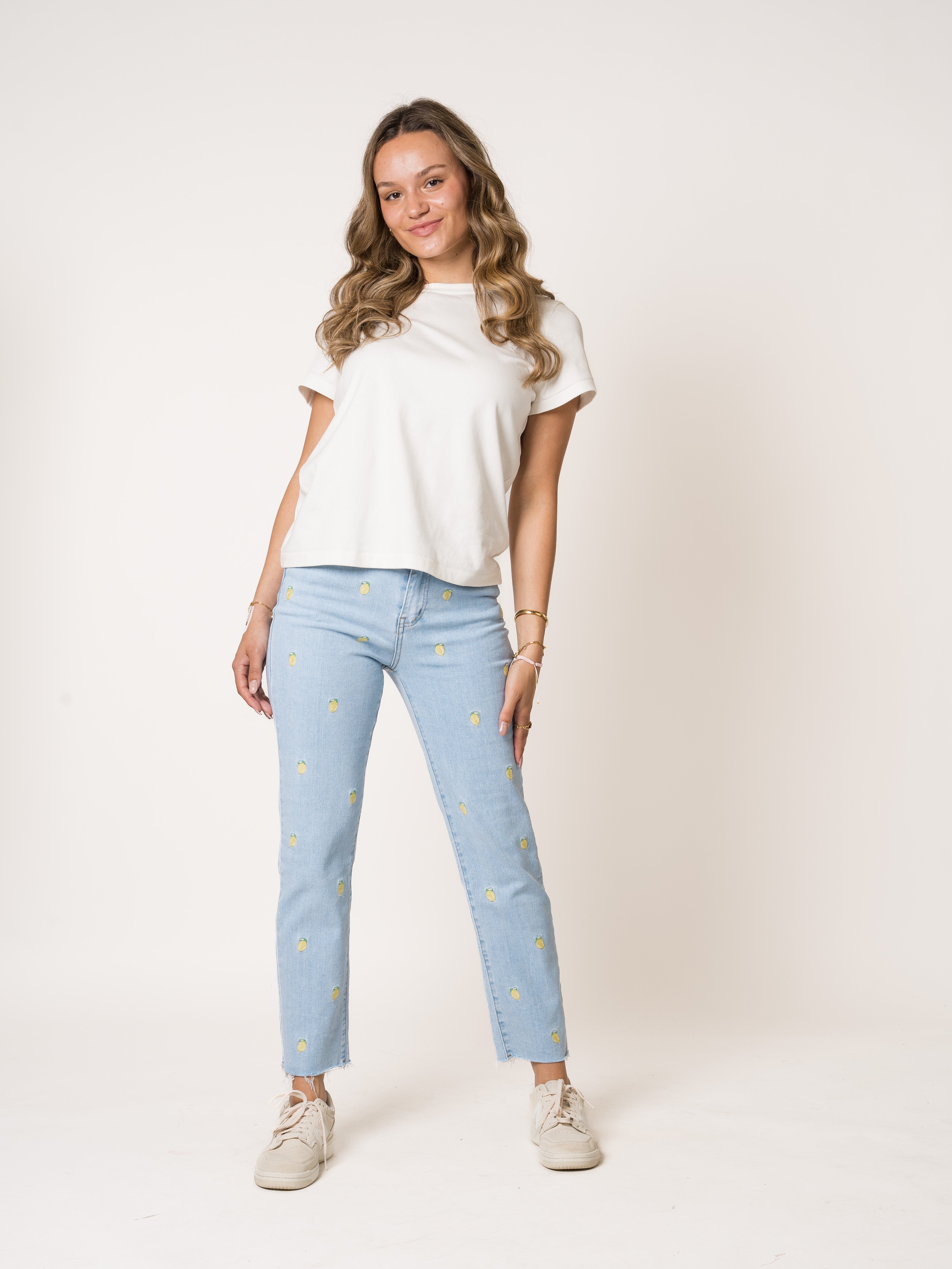 Lemon Vibes Mom Jeans
