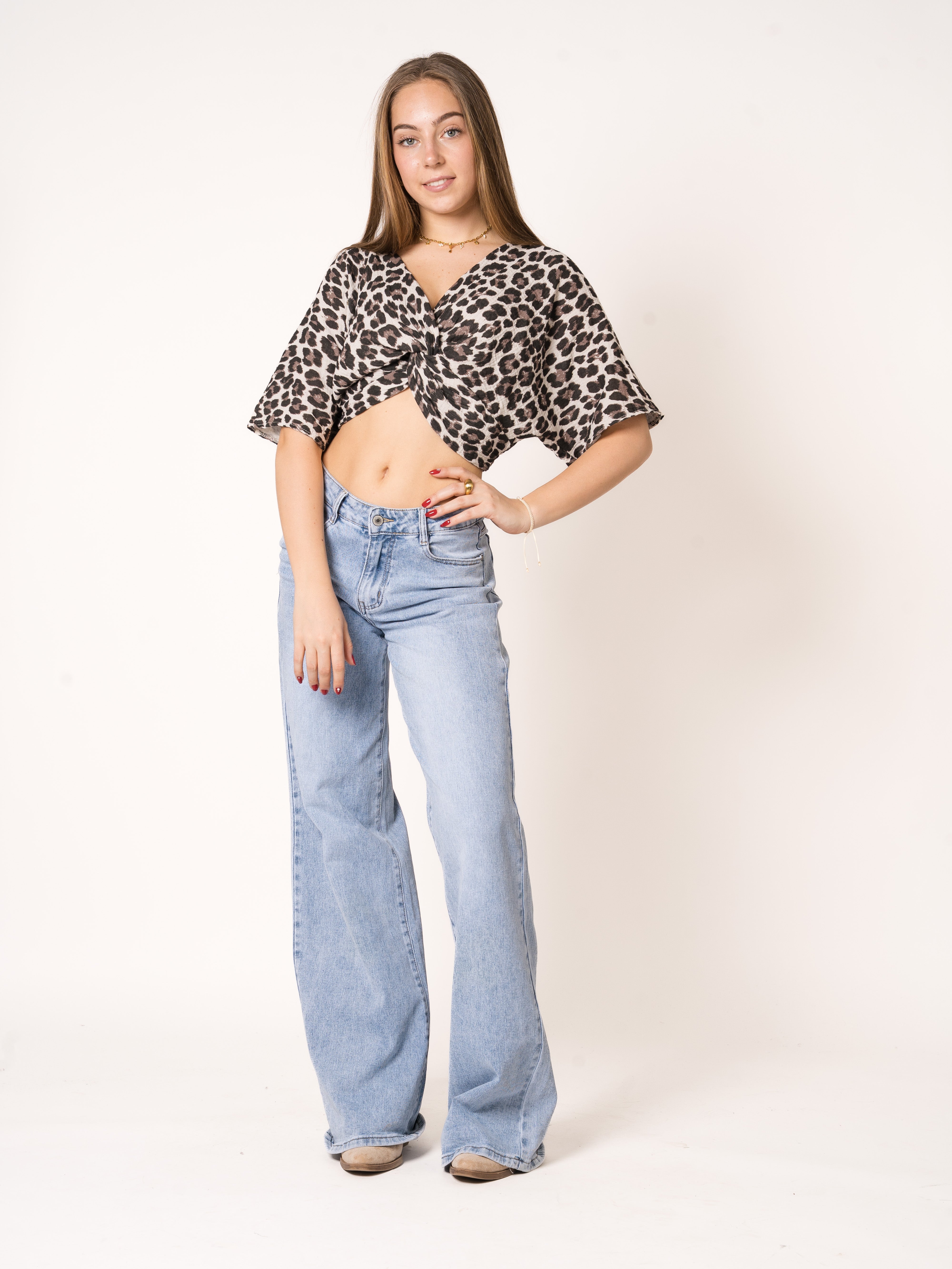 Twisted Musselinshirt Leo