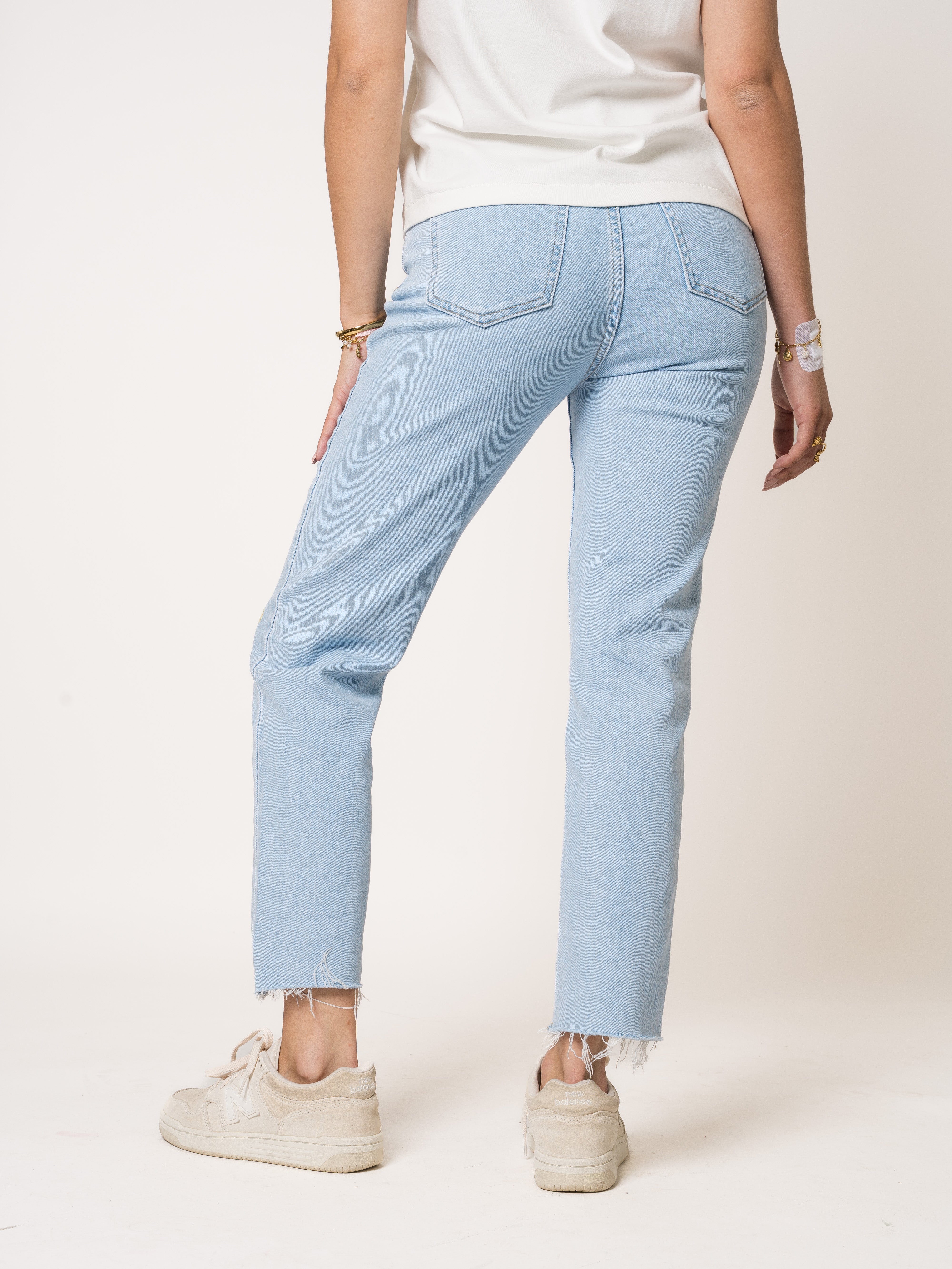 Lemon Vibes Mom Jeans