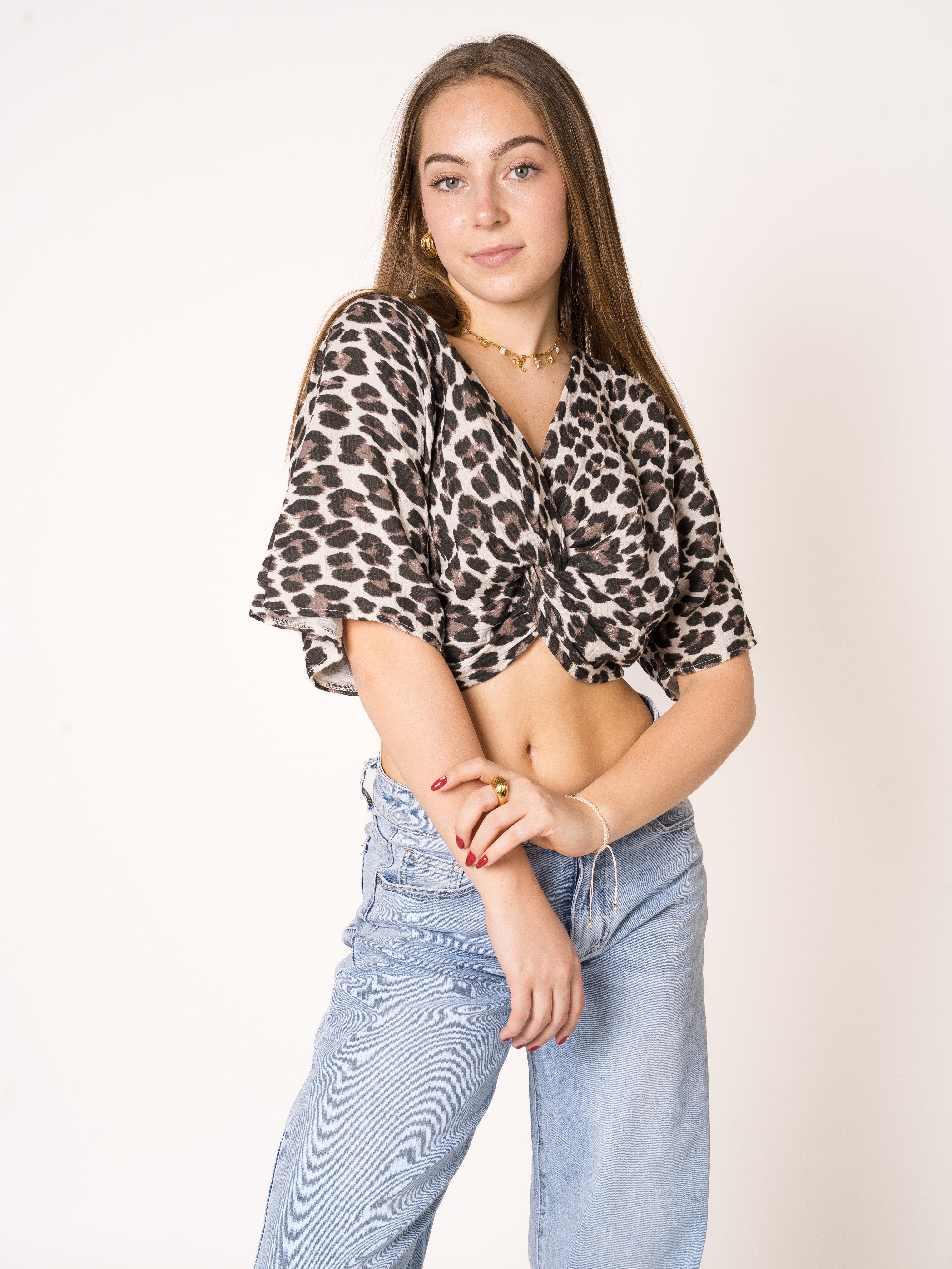 Twisted Musselinshirt Leo