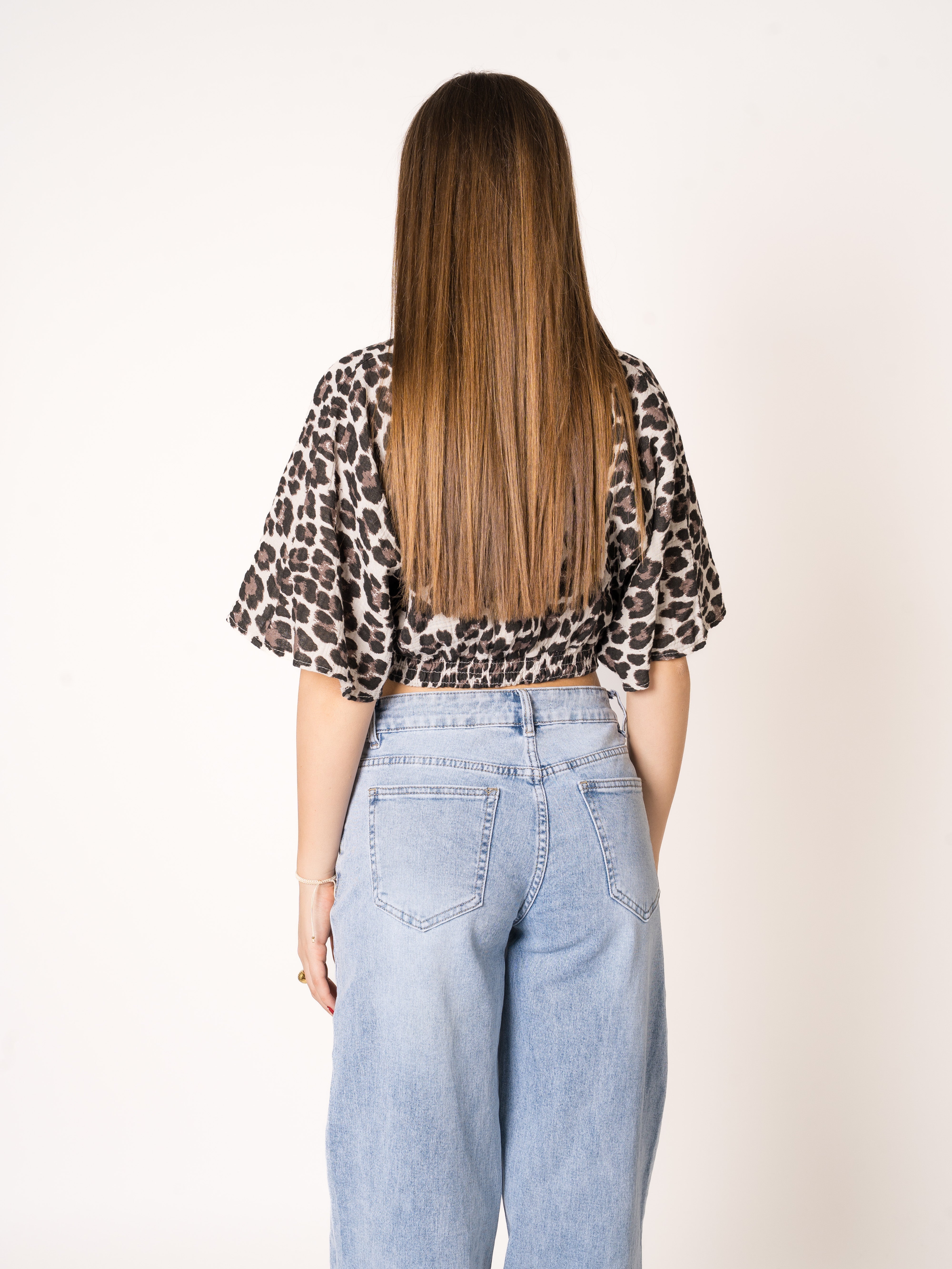 Twisted Musselinshirt Leo