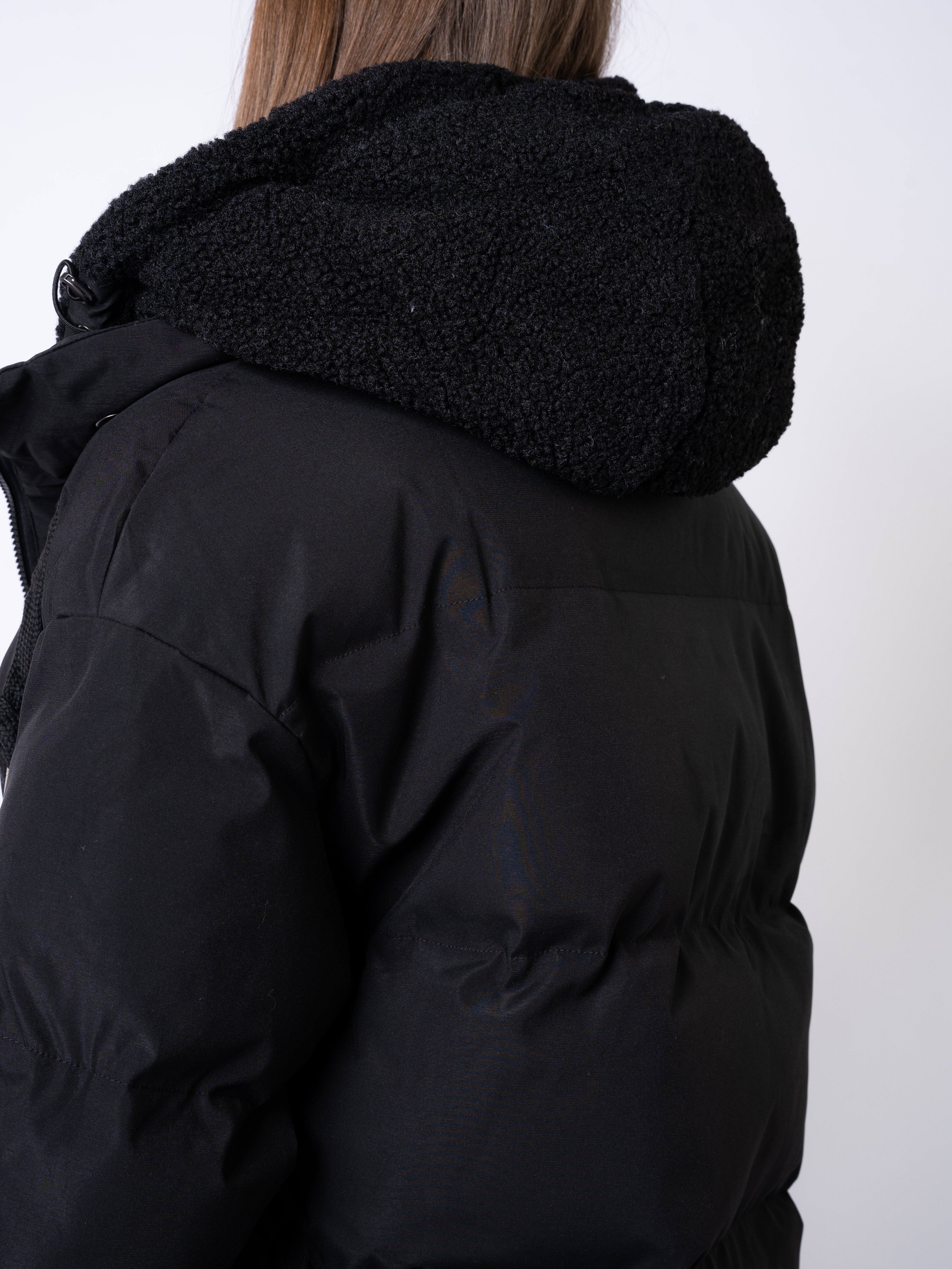 Wrapped Up Puffer Jacket - Schwarz