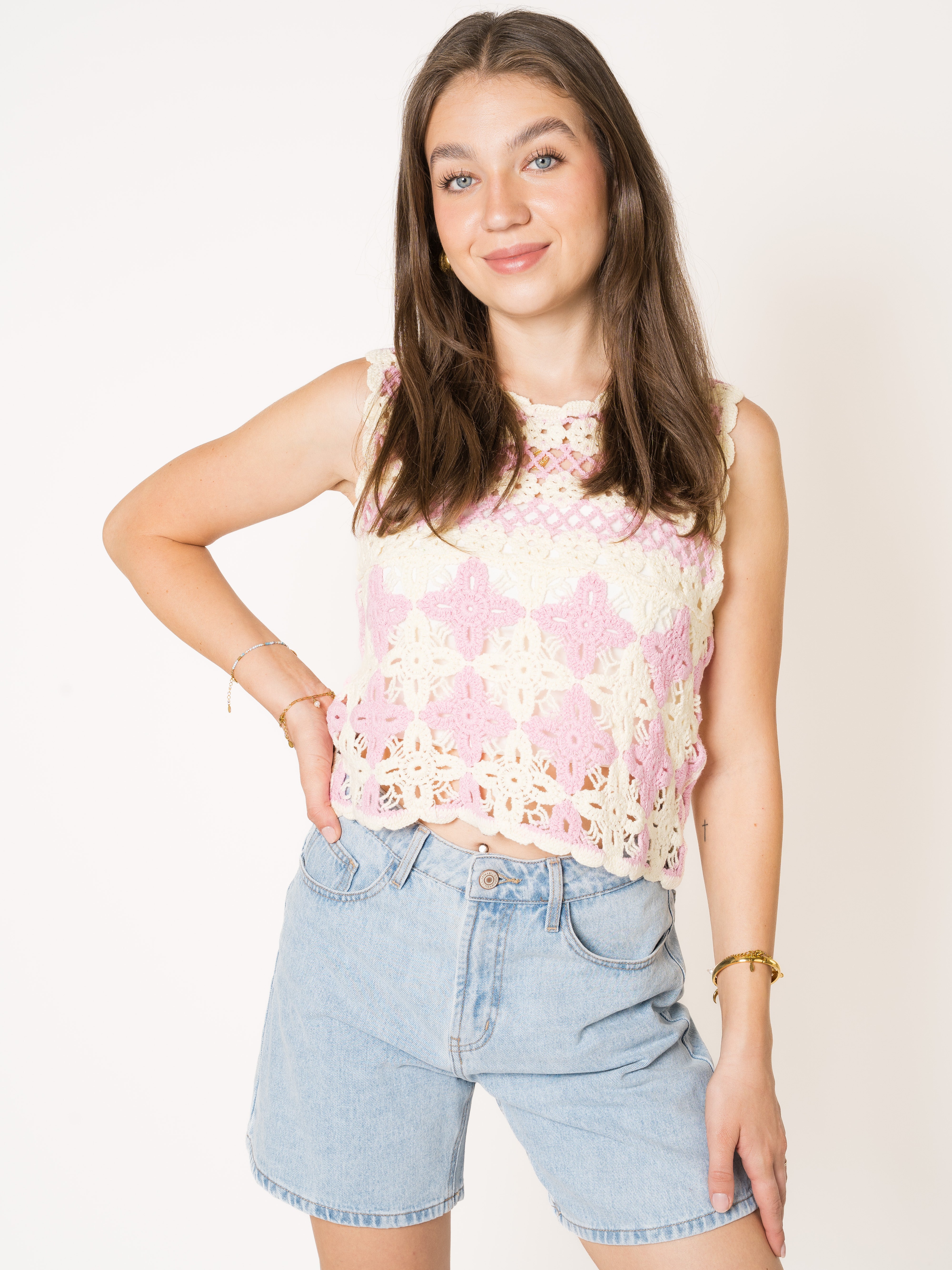 Full Bloom Crochet Top