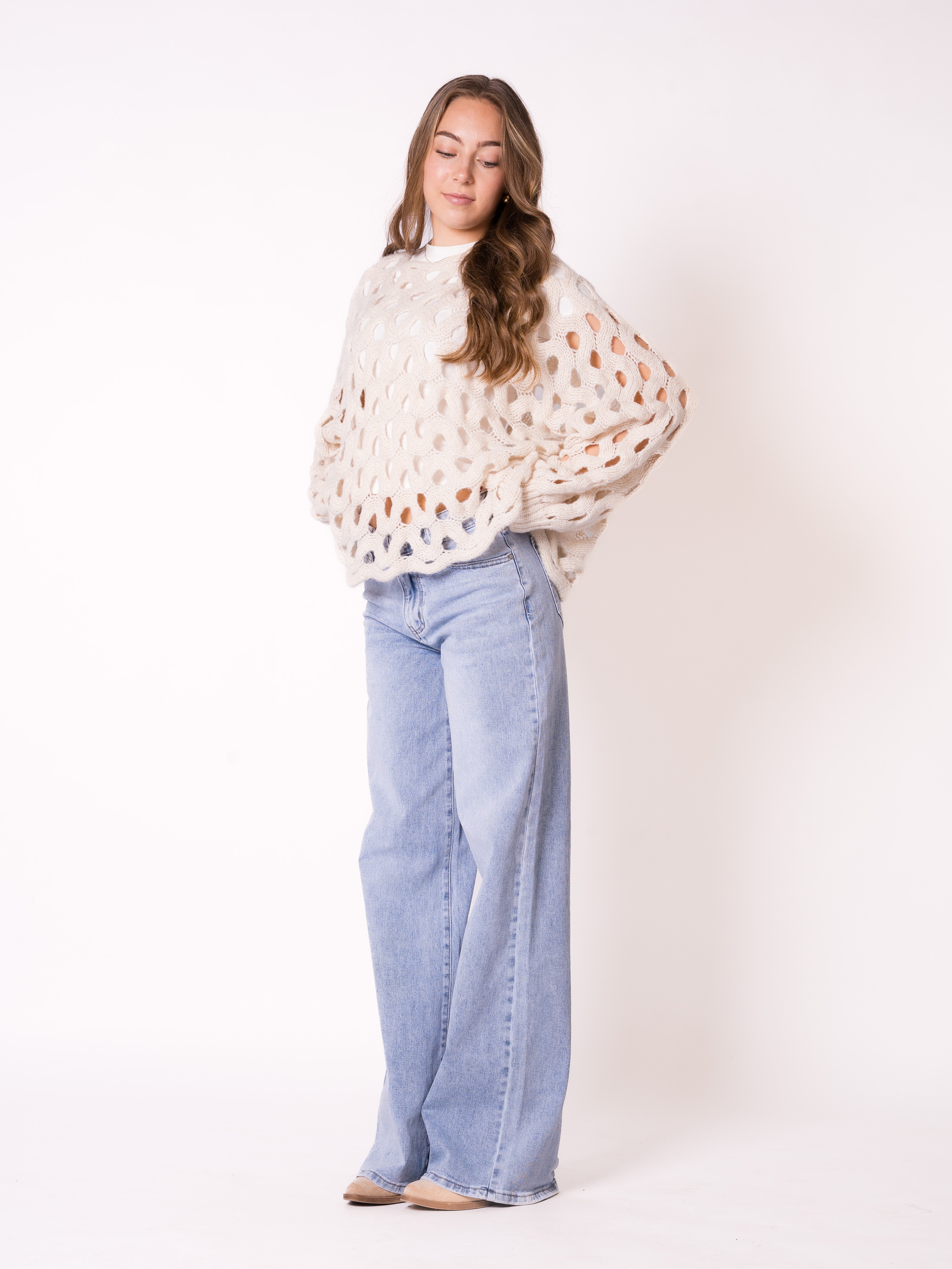 Catch My Wave Knit - Creme