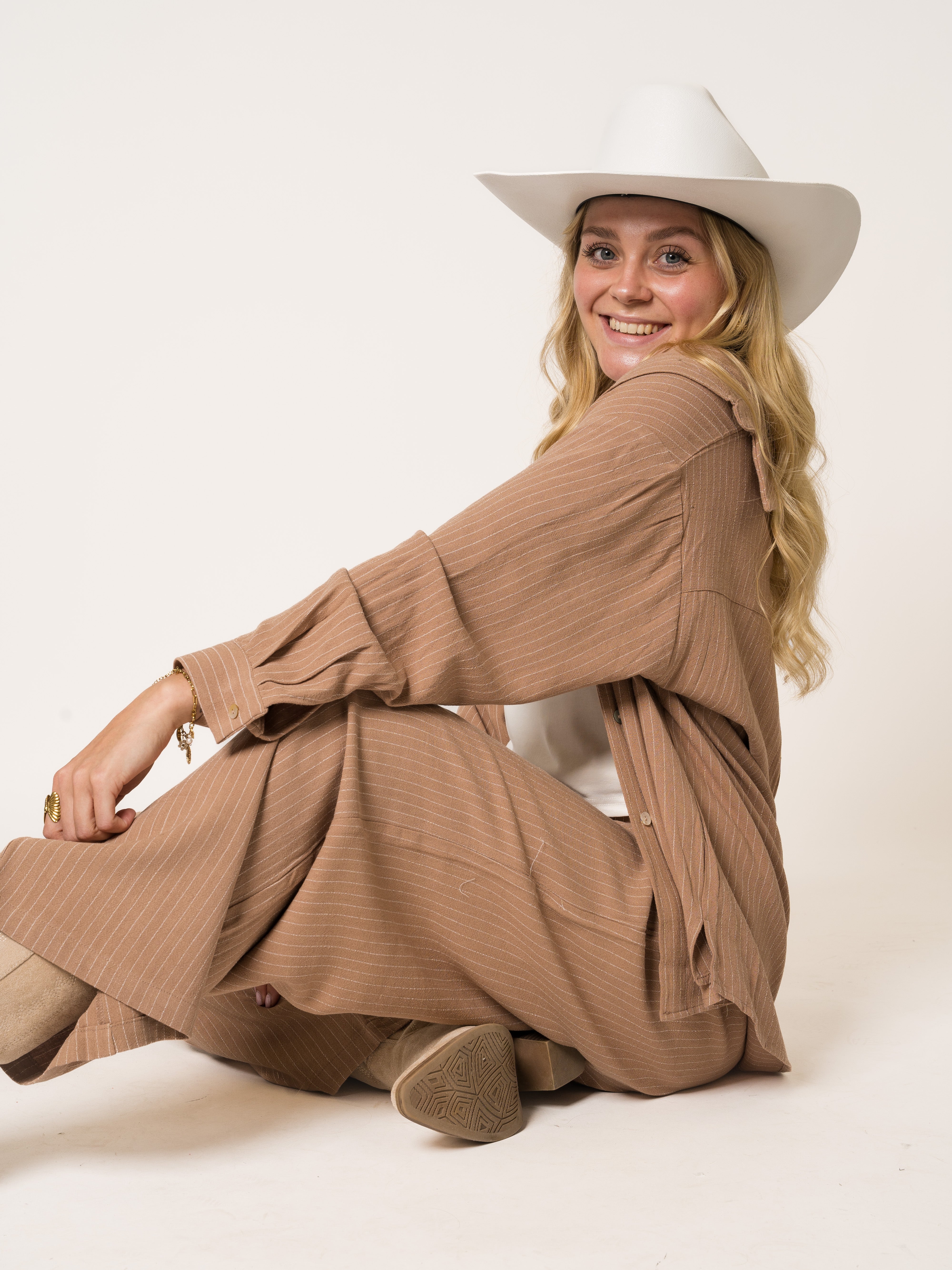 All Stripes Linen Set