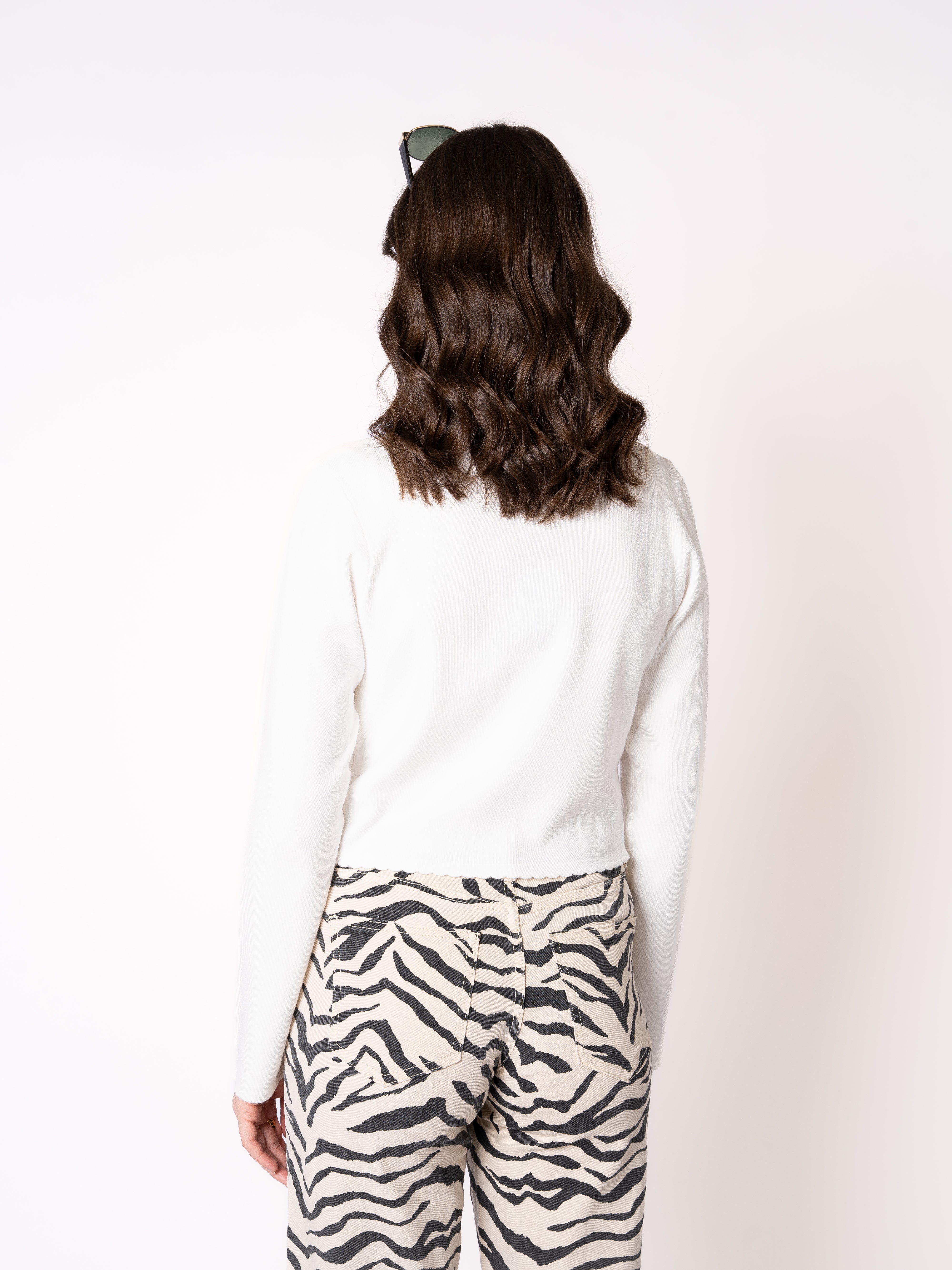 Soft Feinstrick Cardigan Mathilda - Weiß